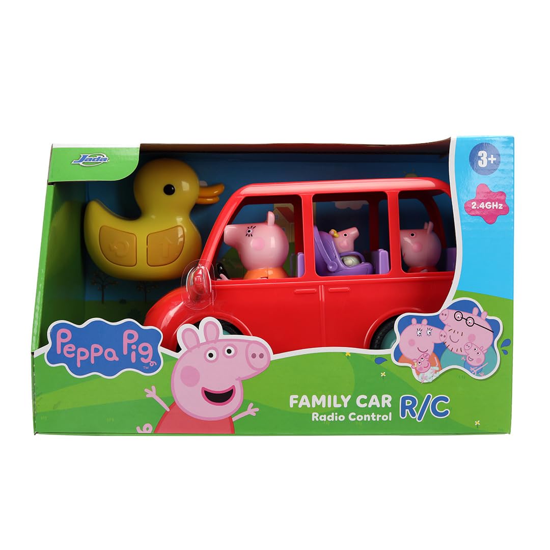 Jada Peppa Pig Family Car R/C - Duck-Shaped Remote Control Vehicle for Preschoolers 4