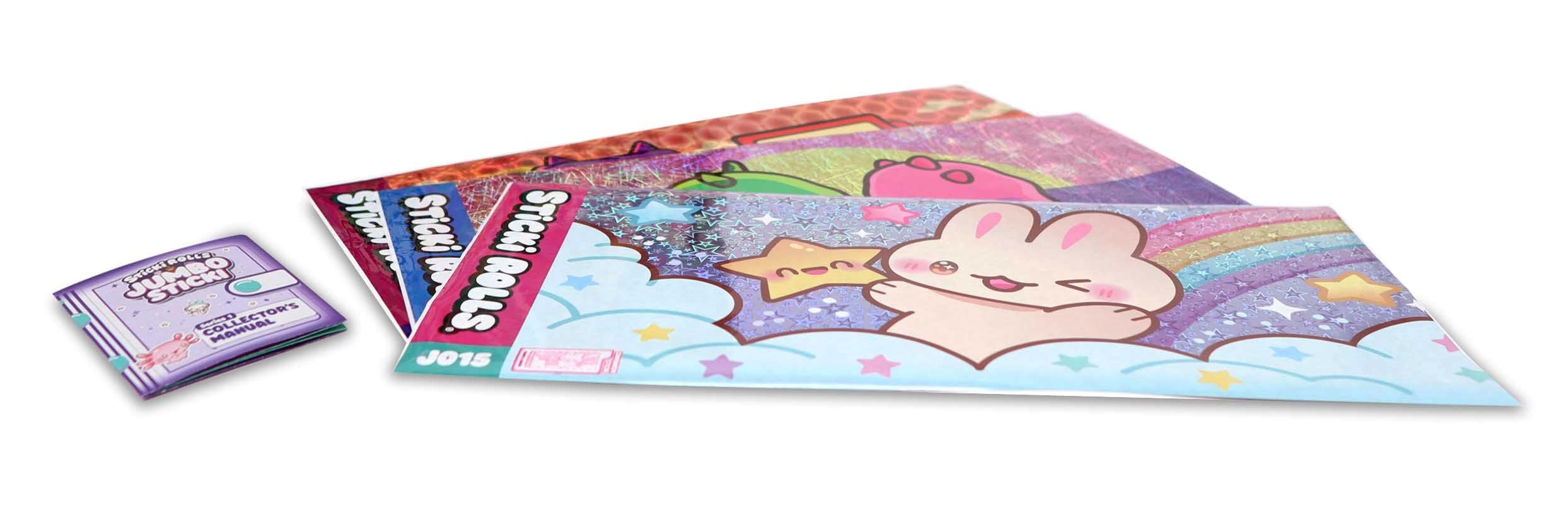 Sticki Rolls Jumbo Stickies JS300 - Giant Re-Stickable Foil Holographic Stickers