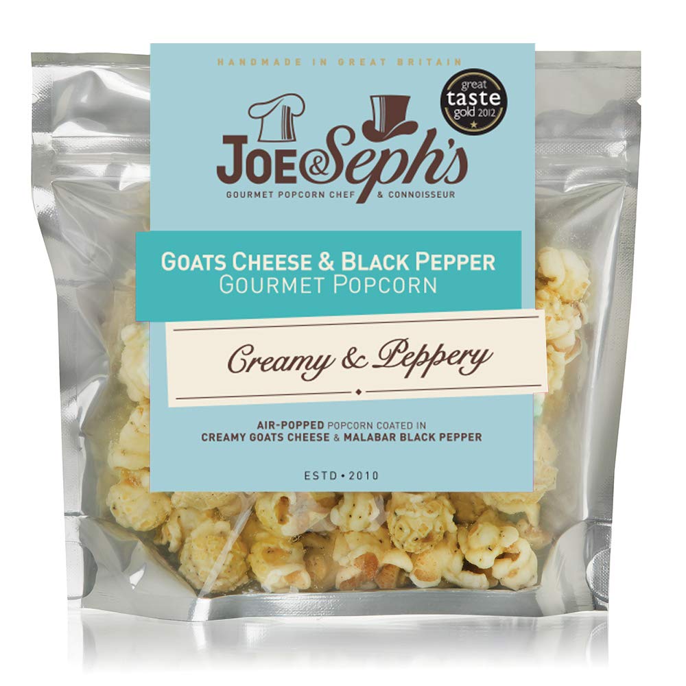 Joe & Seph's Goats Cheese & Black Pepper Popcorn Snack Pack - 1 x 27g Bag 6