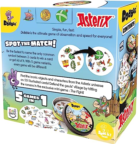 Asmodee Dobble Asterix Kids Card Game – 2-8 Players, Ages 6+, 15-Minute Play Time 3