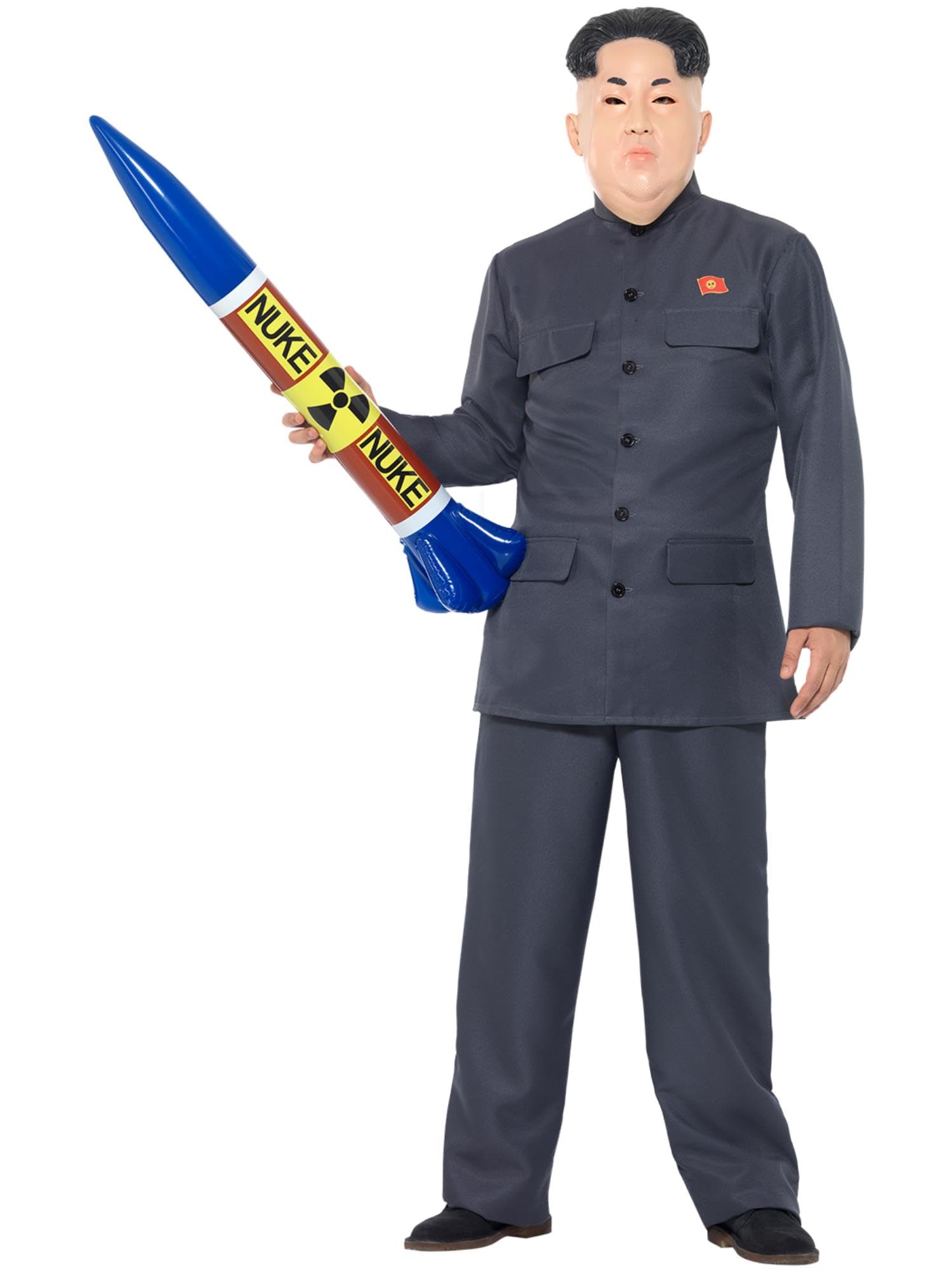 Smiffys Dictator Costume - Adult Mens Fancy Dress with Grey Trousers & Jacket