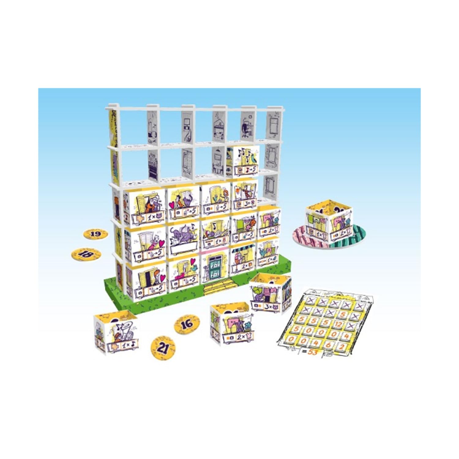 Ares Games Balconia Stacking & Balancing Game | 2 Players | Unisex Adult