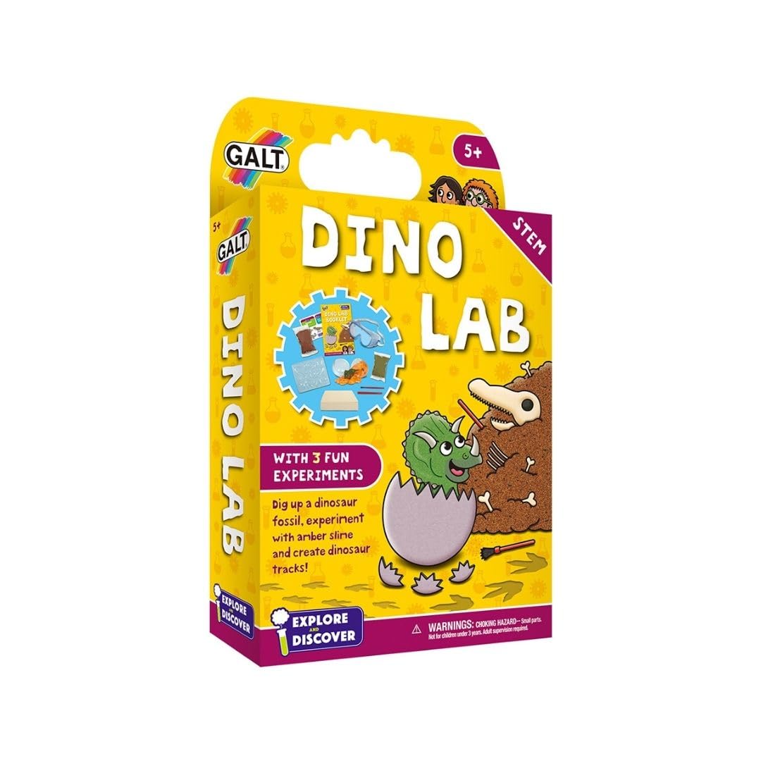 Galt Toys Dino Lab Science Kit for Kids | Ages 6+ | 3 Experiments | Good Toy Guide Recommended 1