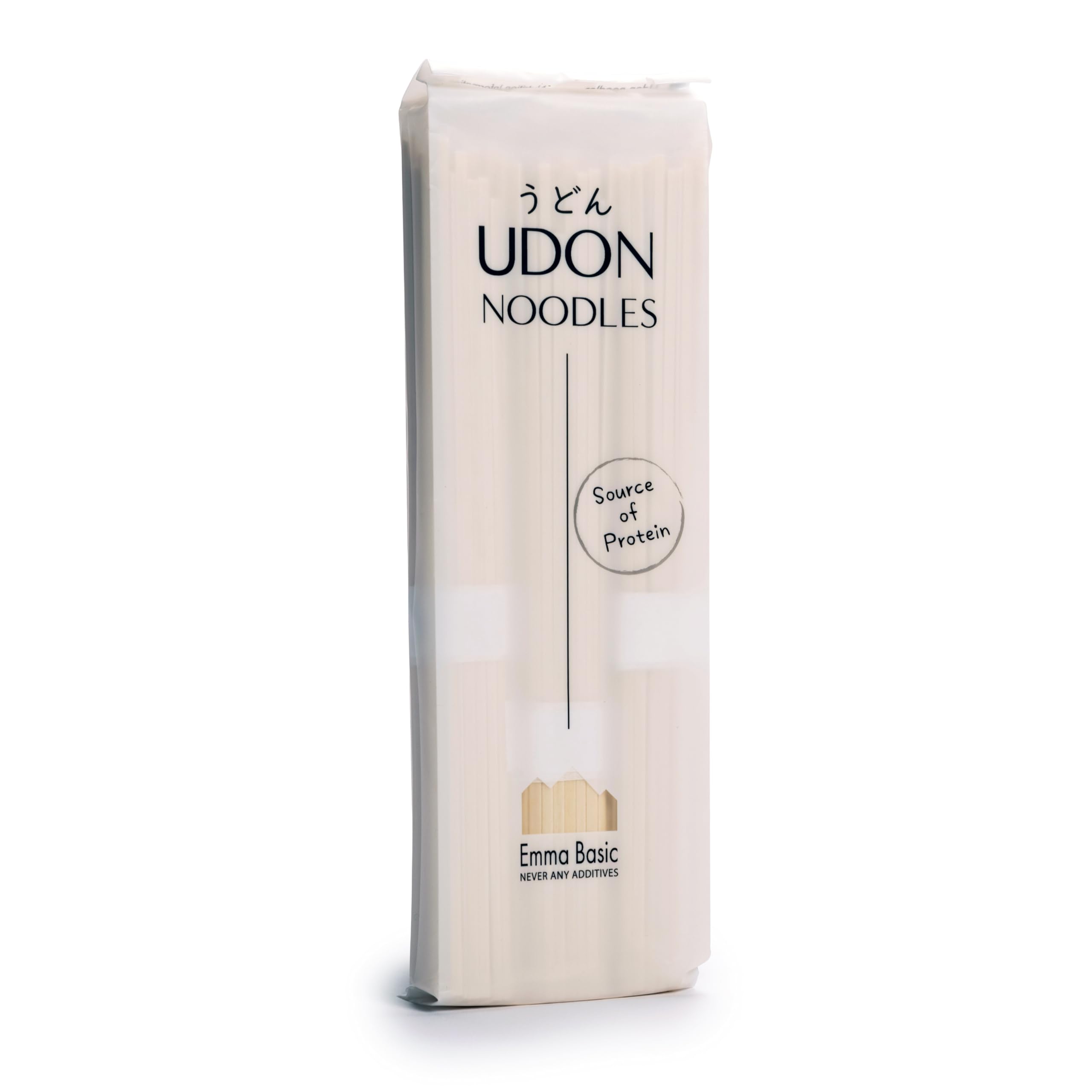 Emma Basic Udon Noodles - Source of Protein | Quick Cooking 4 Mins | 3 Bundles | 250g
