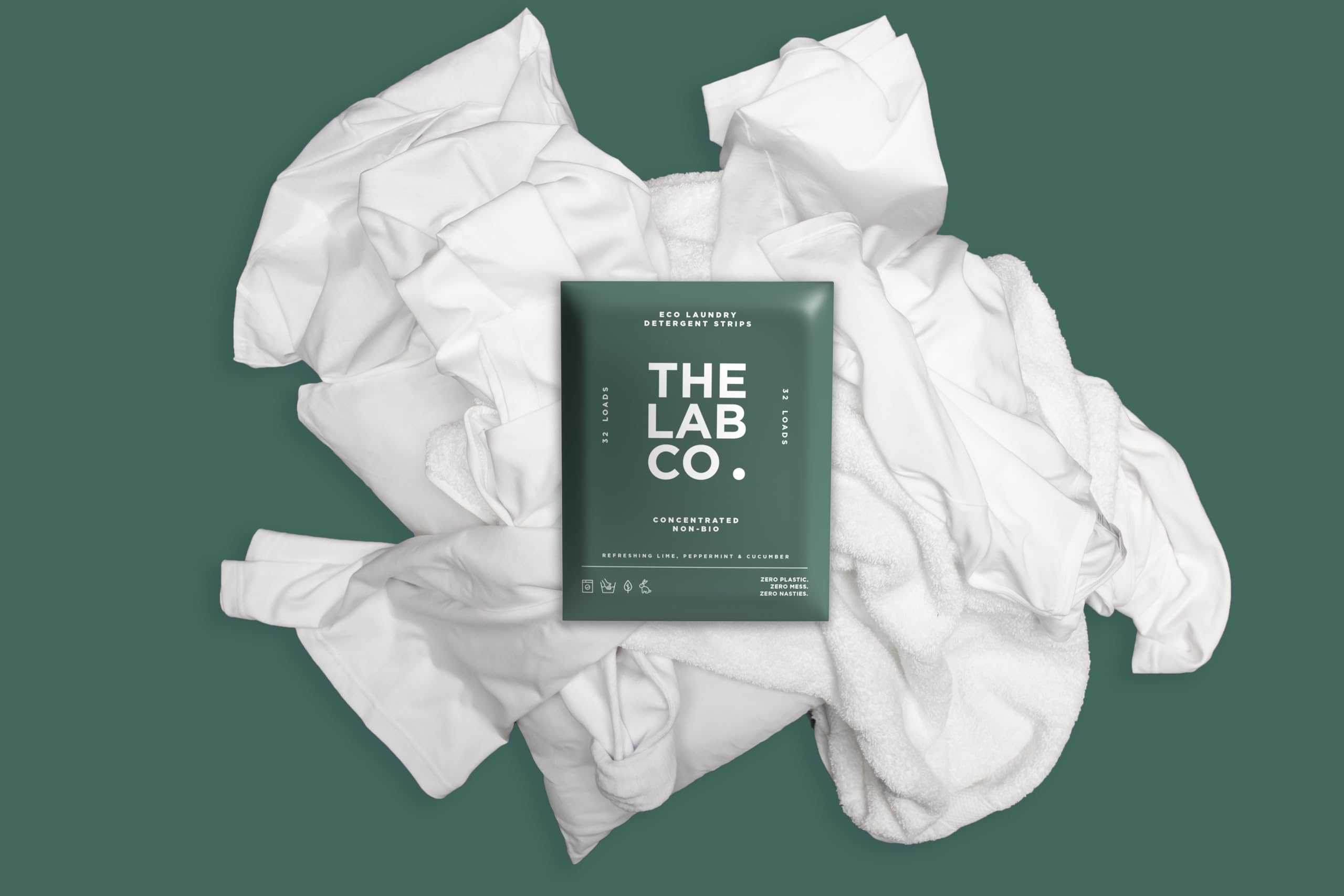 The Lab Co. - Laundry Detergent Strips Sheets (32 Loads, Eco Ultra-Concentrated) 3