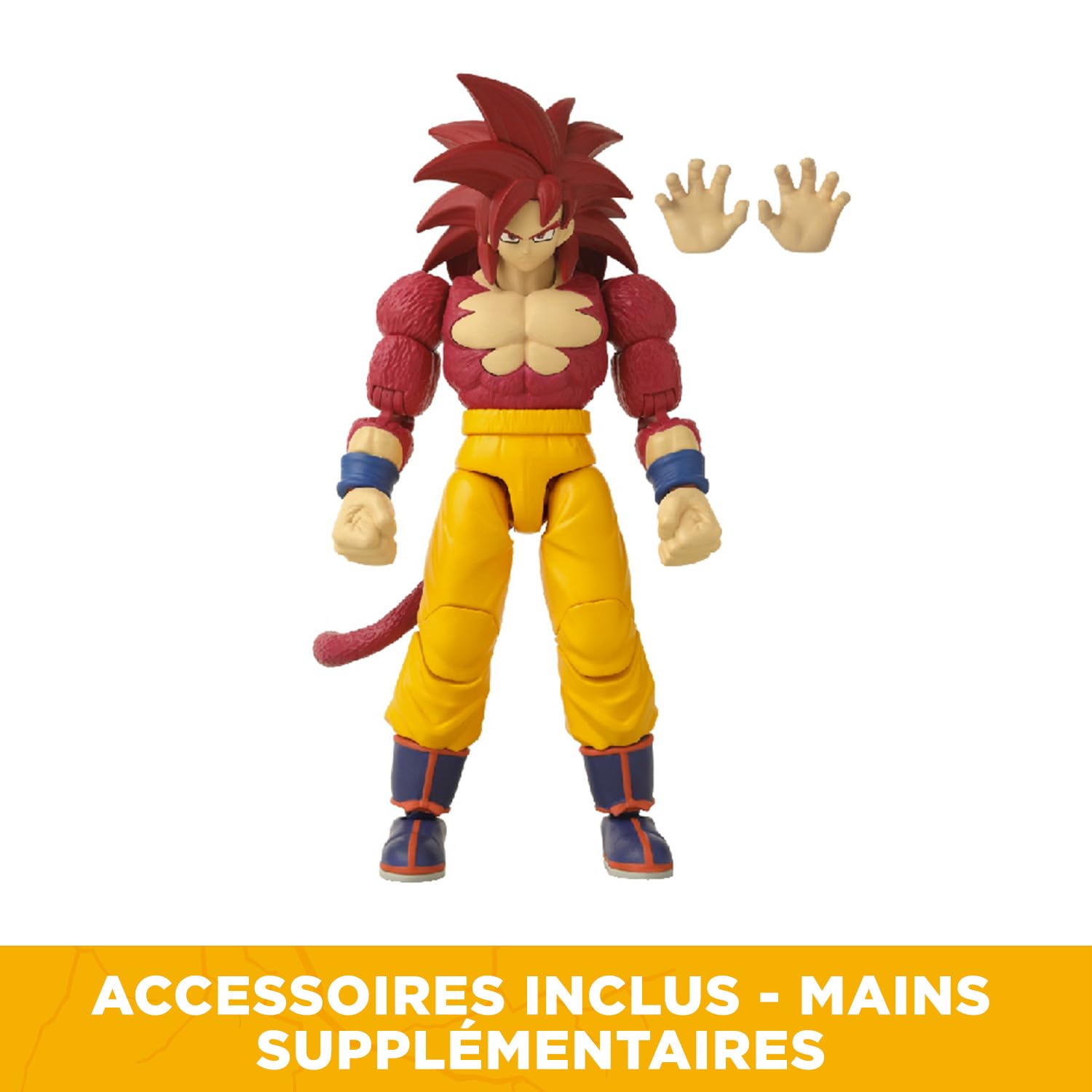 BANDAI Dragon Stars SS4 Goku Action Figure - 17cm, 17 Points of Articulation | Dragon Ball Daima 3