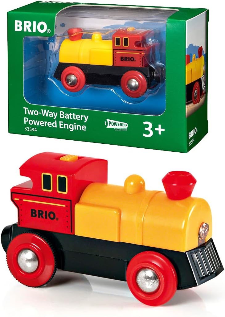 BRIO World Two Way Battery Powered Engine Train - Forward/Reverse Motion for Kids 3+