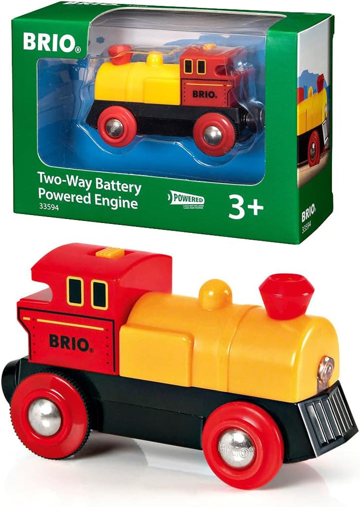 BRIO World Two Way Battery Powered Engine Train - Forward/Reverse Motion for Kids 3+