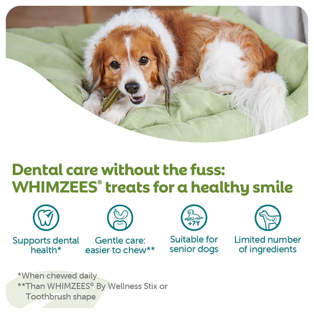 WHIMZEES Soft Dental Sticks for Extra Small Dogs - 56 Count, Parsley Flavored, Grain-Free 2