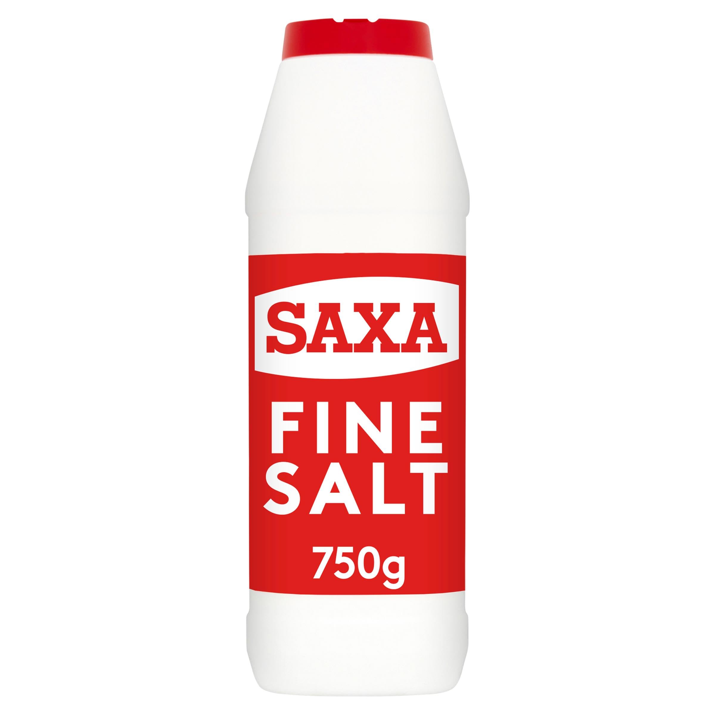 Saxa Fine Table Salt - Versatile Seasoning for Table & Cooking | 750g Drum
