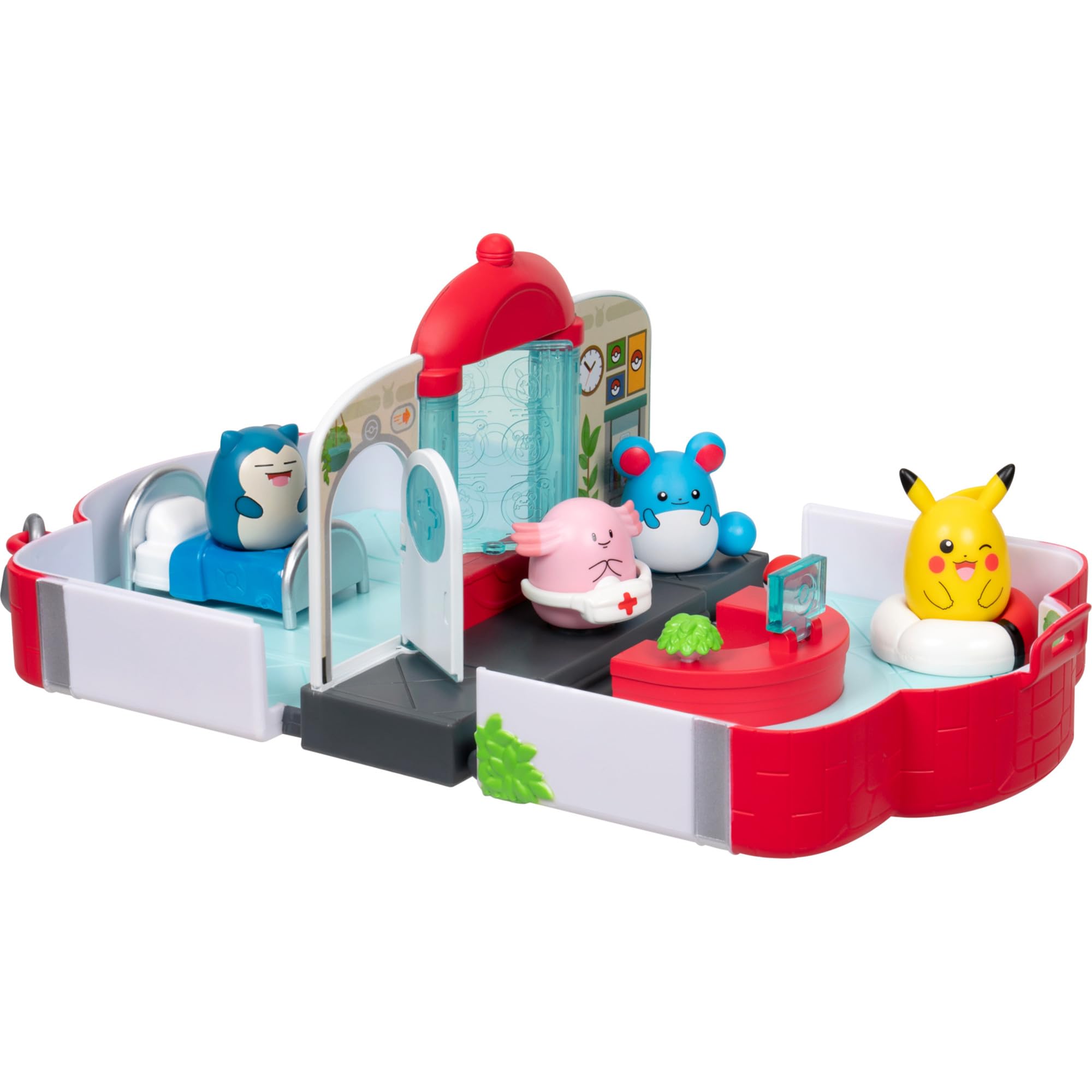 Squish-a-longs Pokémon Centre Playset by Jazwares | Includes 4 Mini-Squish | Portable Truck 5