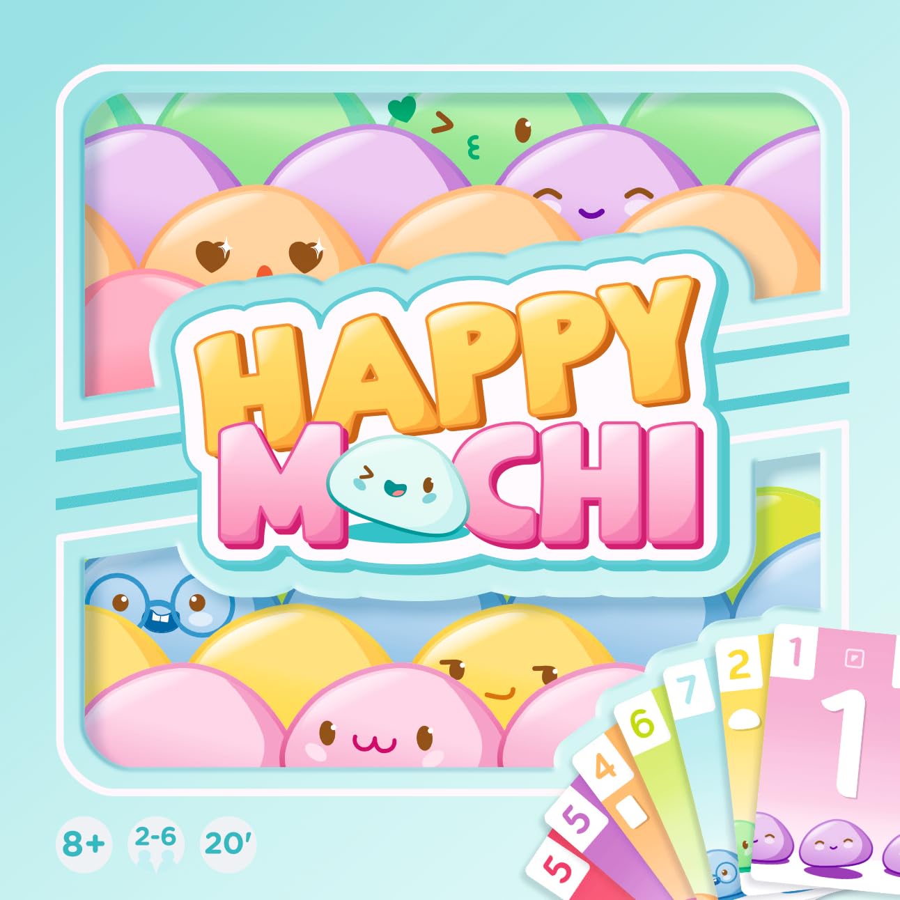 Zygomatic Happy Mochi Family Card Game | Ages 8+ | 2-6 Players | 71 Cards