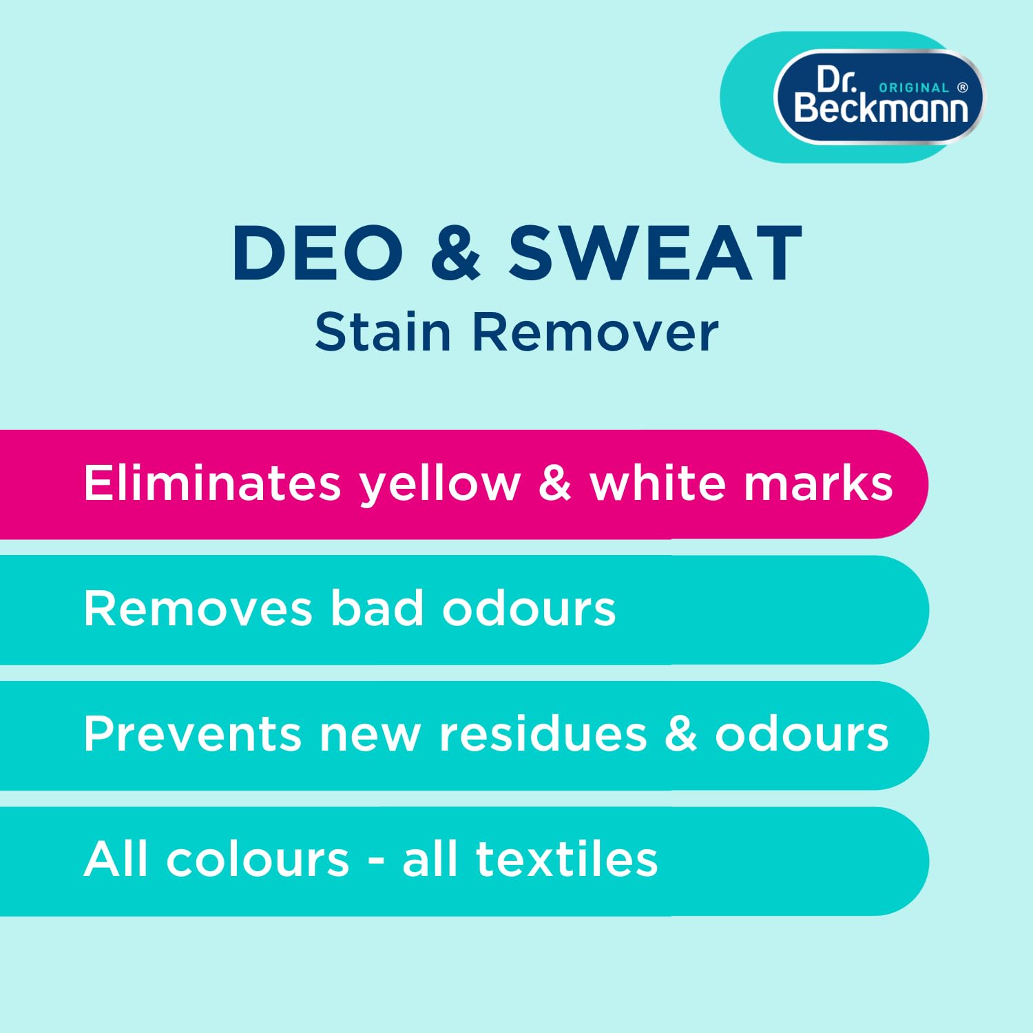 Dr. Beckmann Stain Devils Antiperspirant & Sweat Mark Remover - Stain & Odour Remover Spray 7