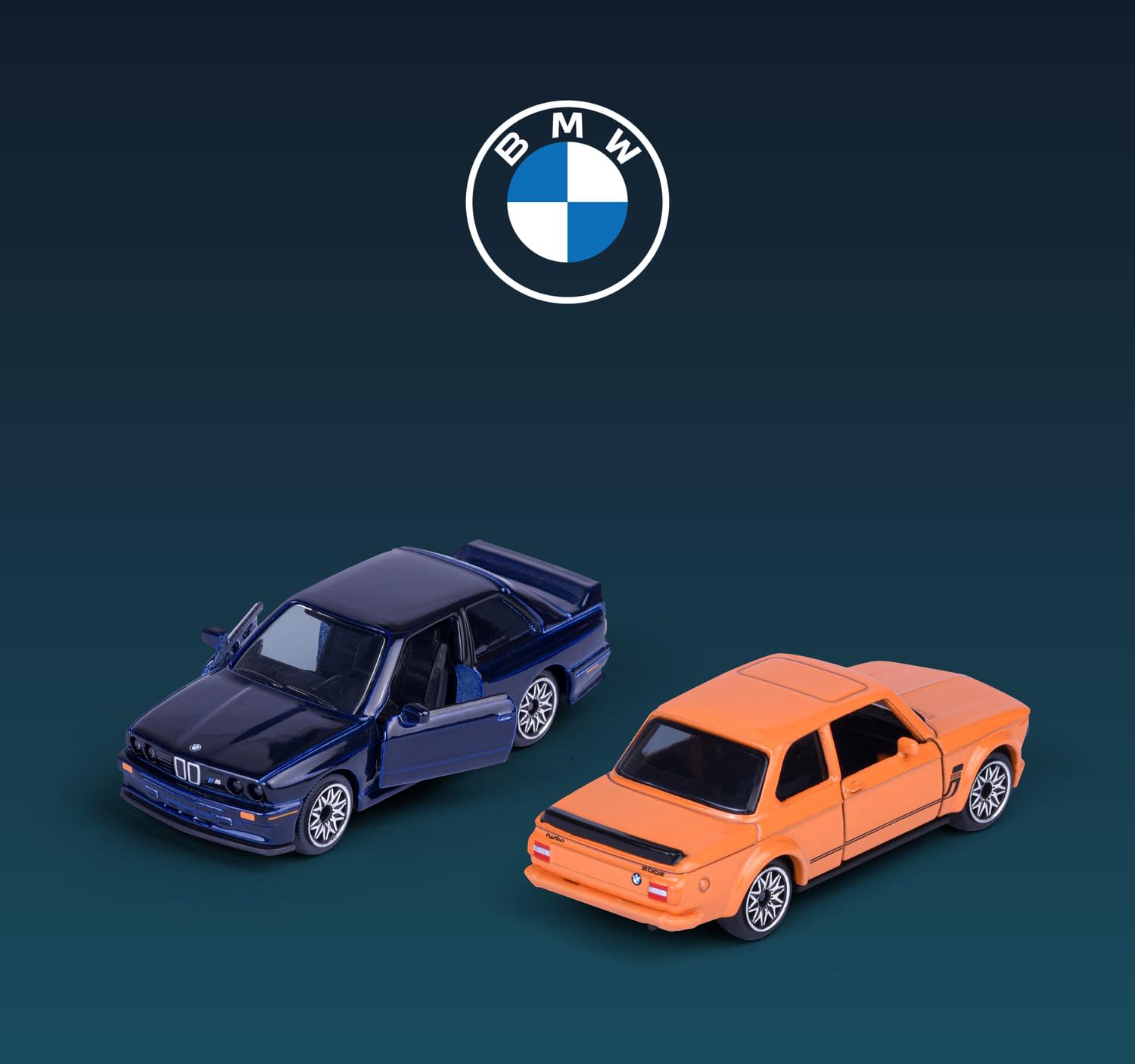 Majorette BMW 5 Pieces Giftpack - Die-Cast Metal Cars with Suspension and Opening Doors