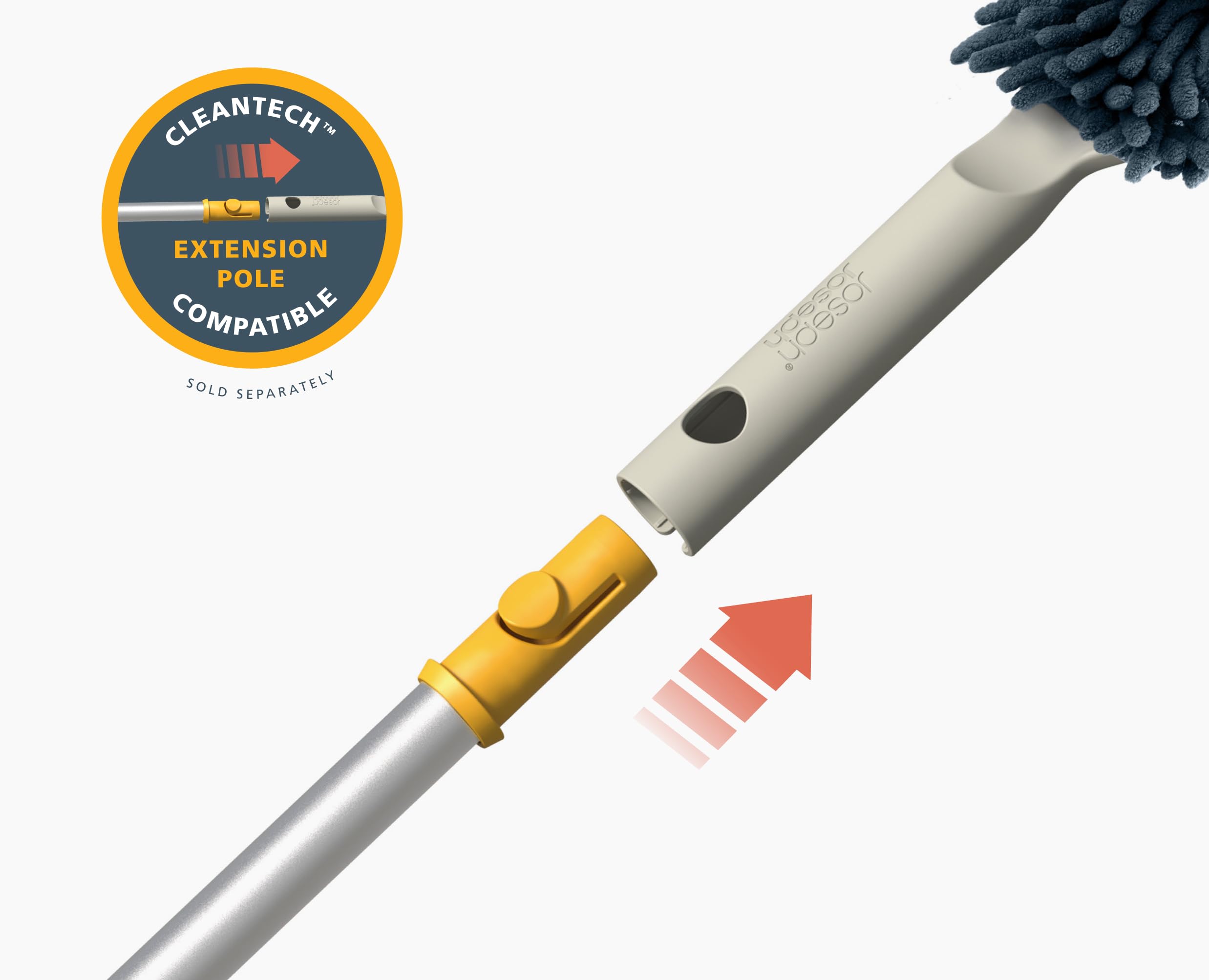 Joseph Joseph CleanTech 3-in-1 Duster with Storage Sheath and Duster Head 4