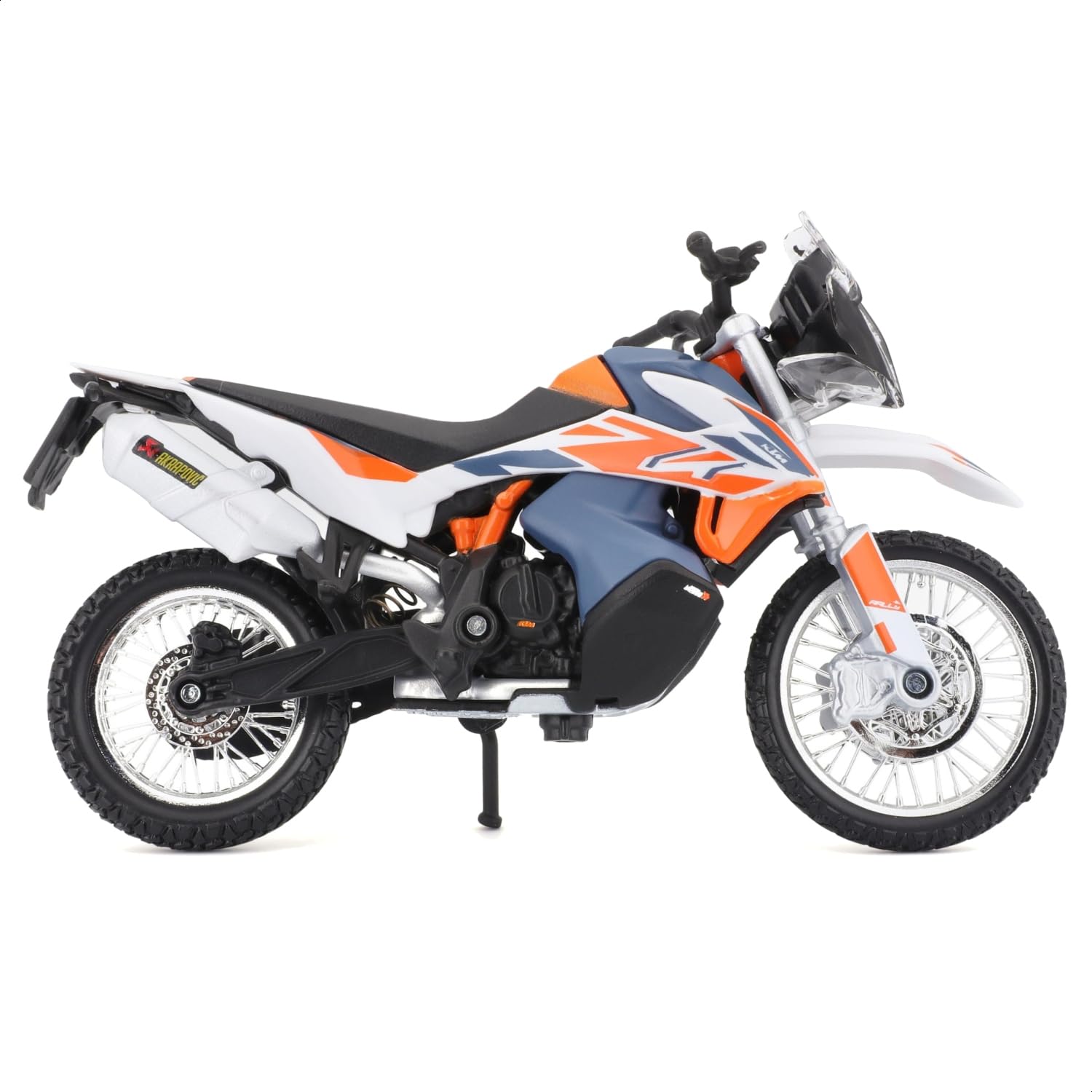Bburago KTM 790 Adventure R Rally Motorbike Die-Cast Model - 1:18 Scale, White 6