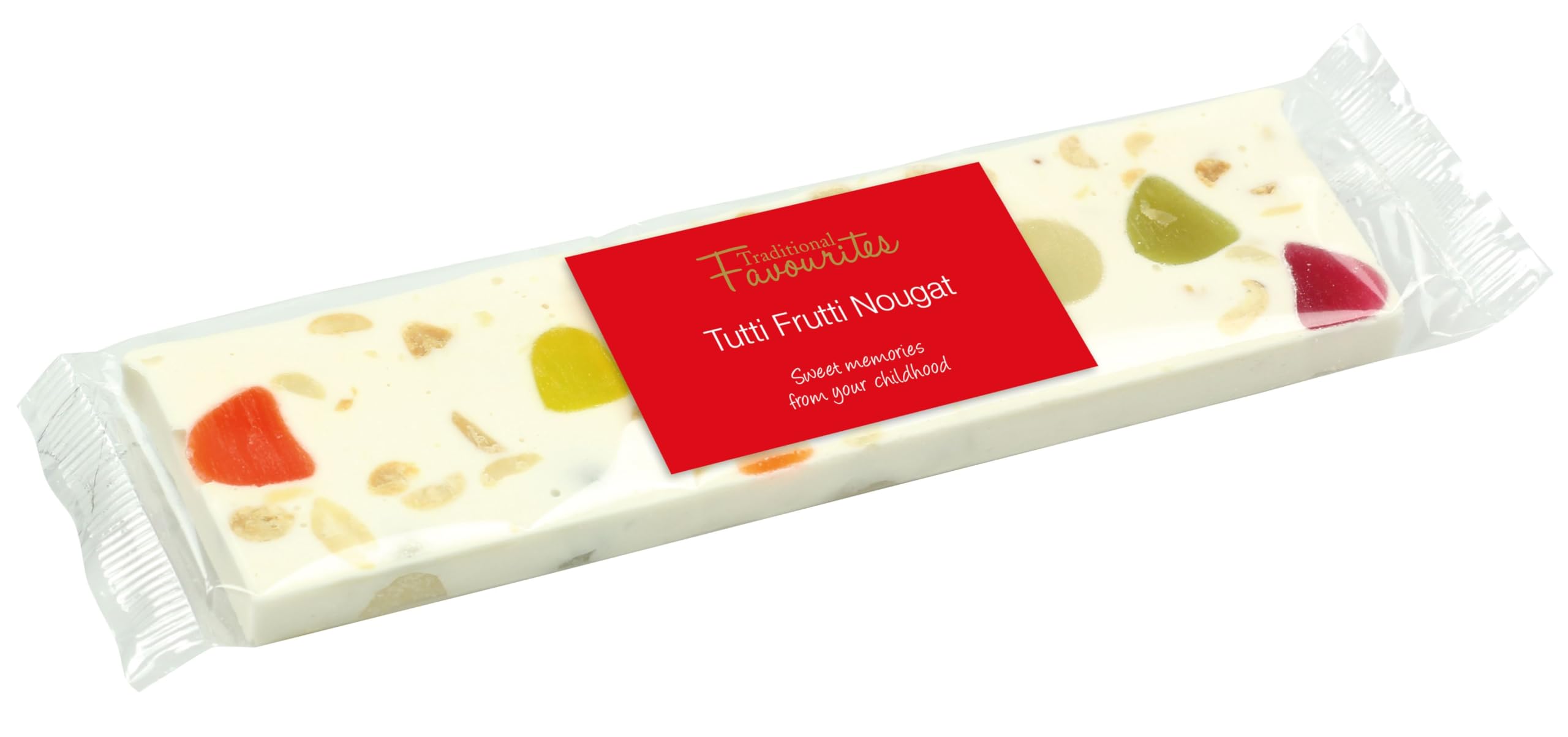 Bon Bon's Gourmet Traditional Favourites Tutti Frutti Nougat Bar 100g