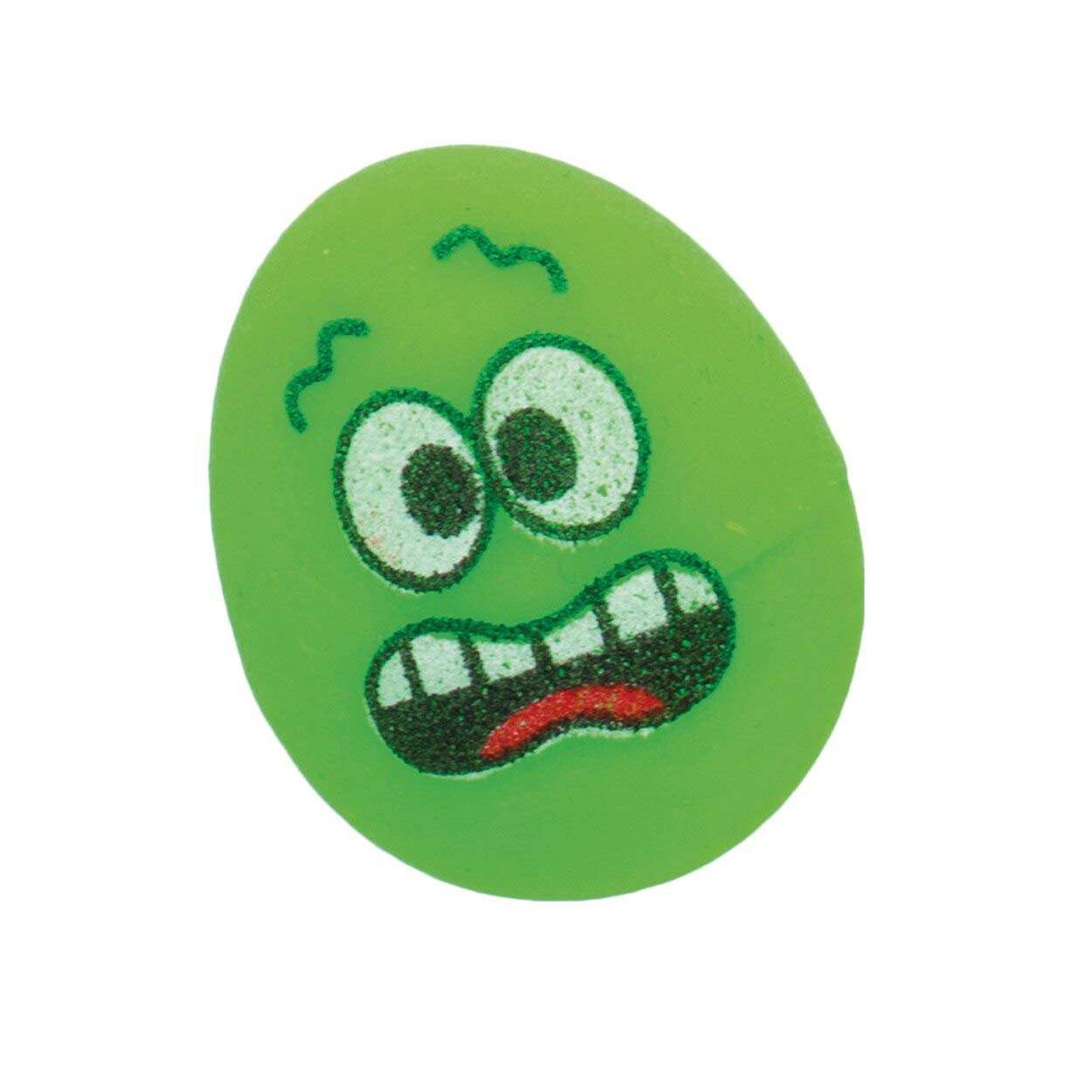 Baker Ross Mini Funky Face Egg Bouncy Balls - Pack of 10 | Rubber Novelty Toys | Ages 3+ 3