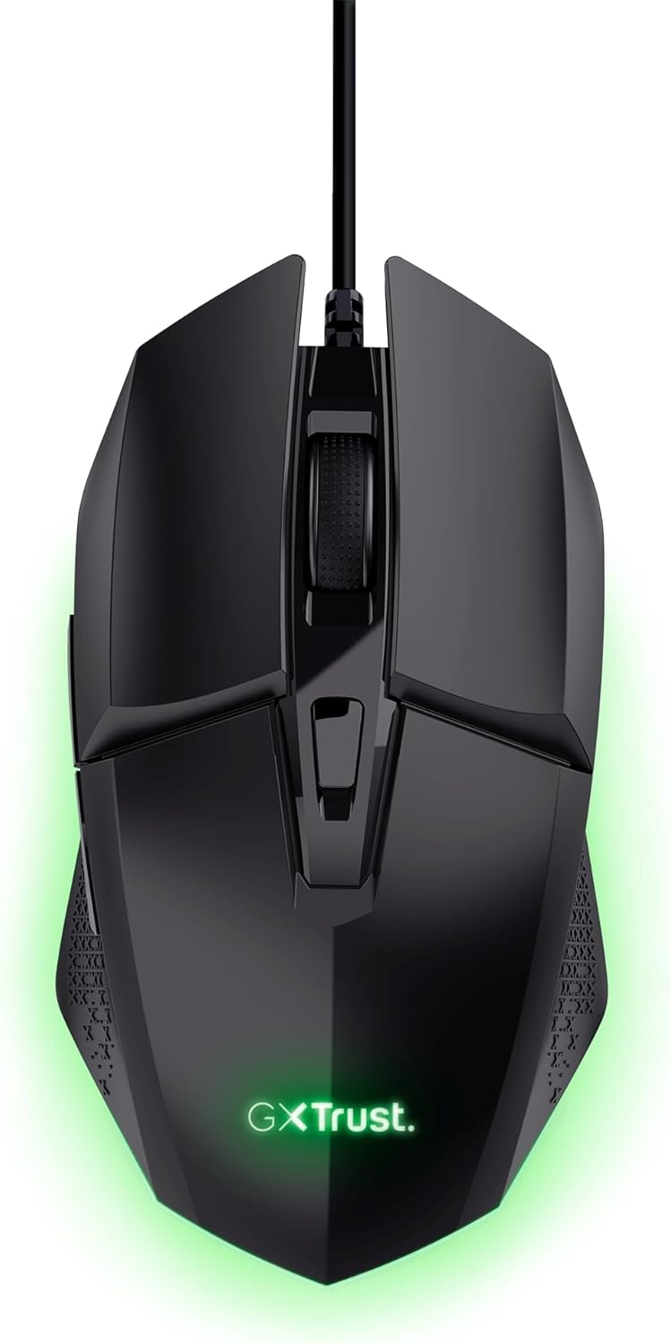 Trust Gaming GXT 109 Felox Gaming Mouse – 6 Programmable Buttons, 200-6400 DPI, RGB Lighting, 1.5m Cable, Black 1