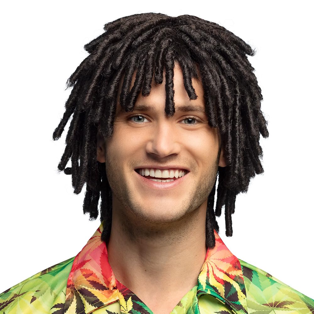 Boland Levi Jamaican Short Dreadlock Wig - Adult Costume Accessory 1