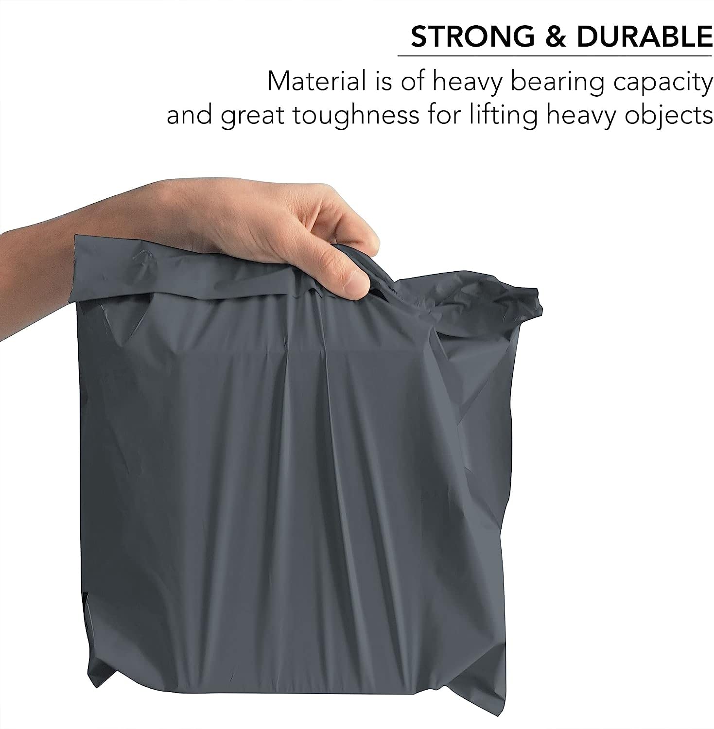 iSOUL 60 Mixed Size Poly Mailing Bags - Self Seal, Waterproof, Opaque 60 Micron Film 3