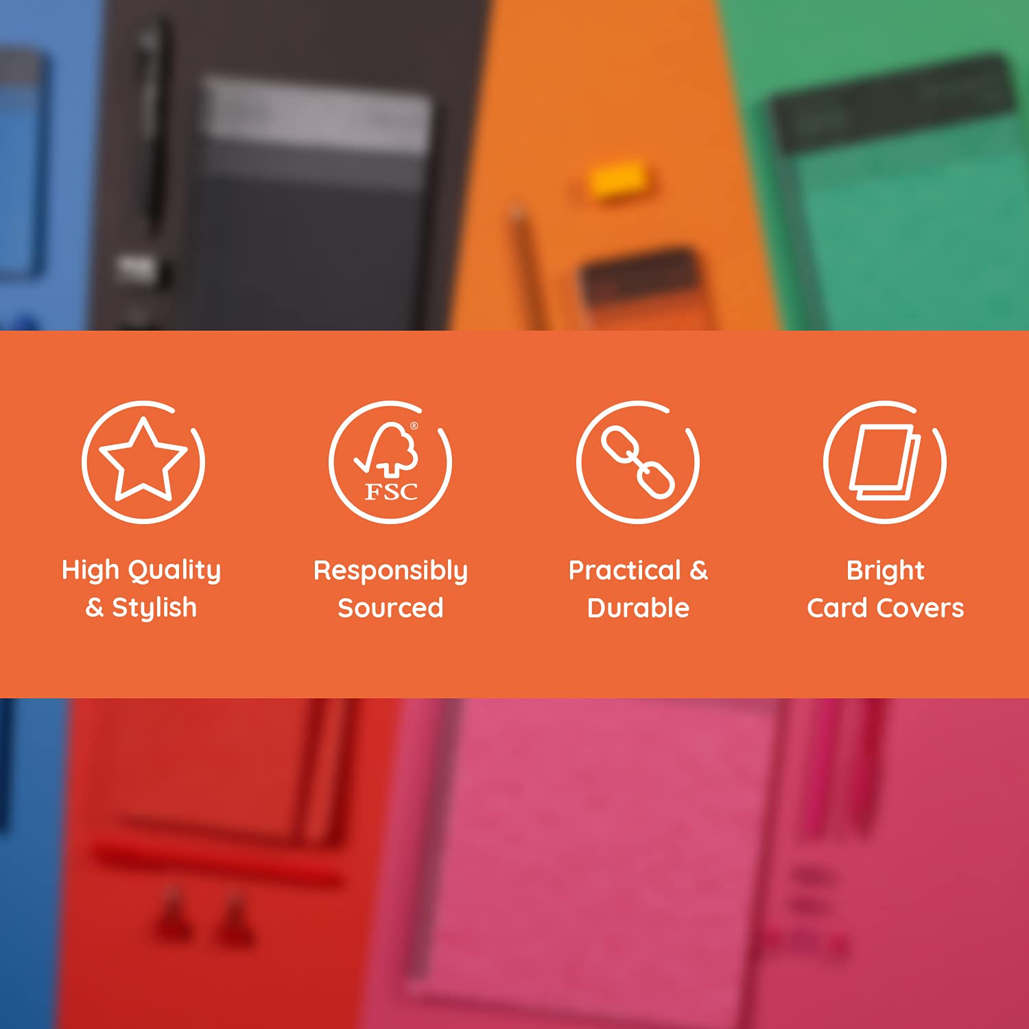 nu: Craze Cloud Range A5 Wirebound Notebook - Black Cover | 110 Pages 80gsm Ruled | Perforated 3