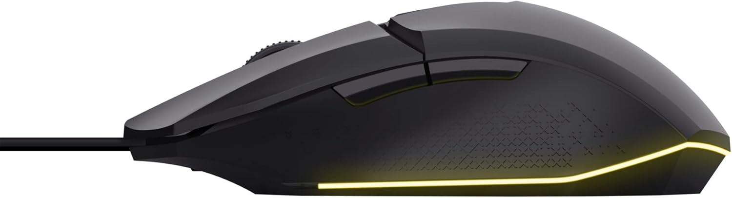 Trust Gaming GXT 109 Felox Gaming Mouse – 6 Programmable Buttons, 200-6400 DPI, RGB Lighting, 1.5m Cable, Black 2