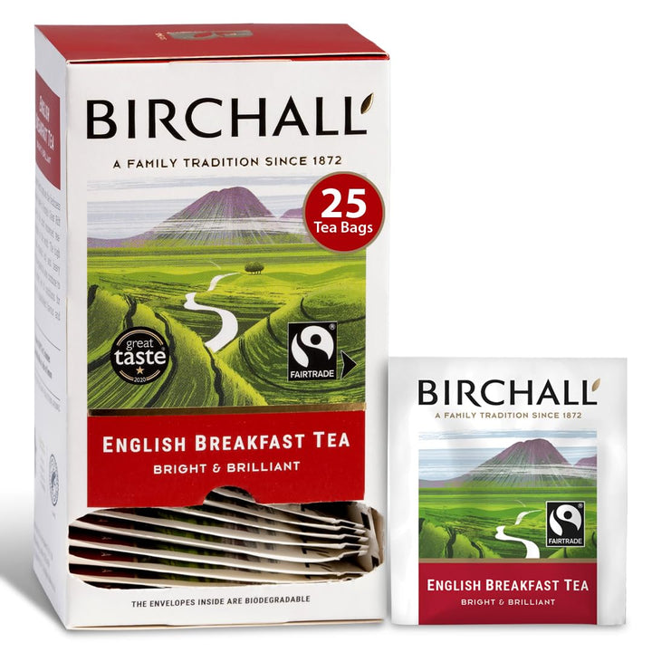 Birchall English Breakfast Tea Bags, 100% Fairtrade, Hand-Picked Black Tea from East Africa