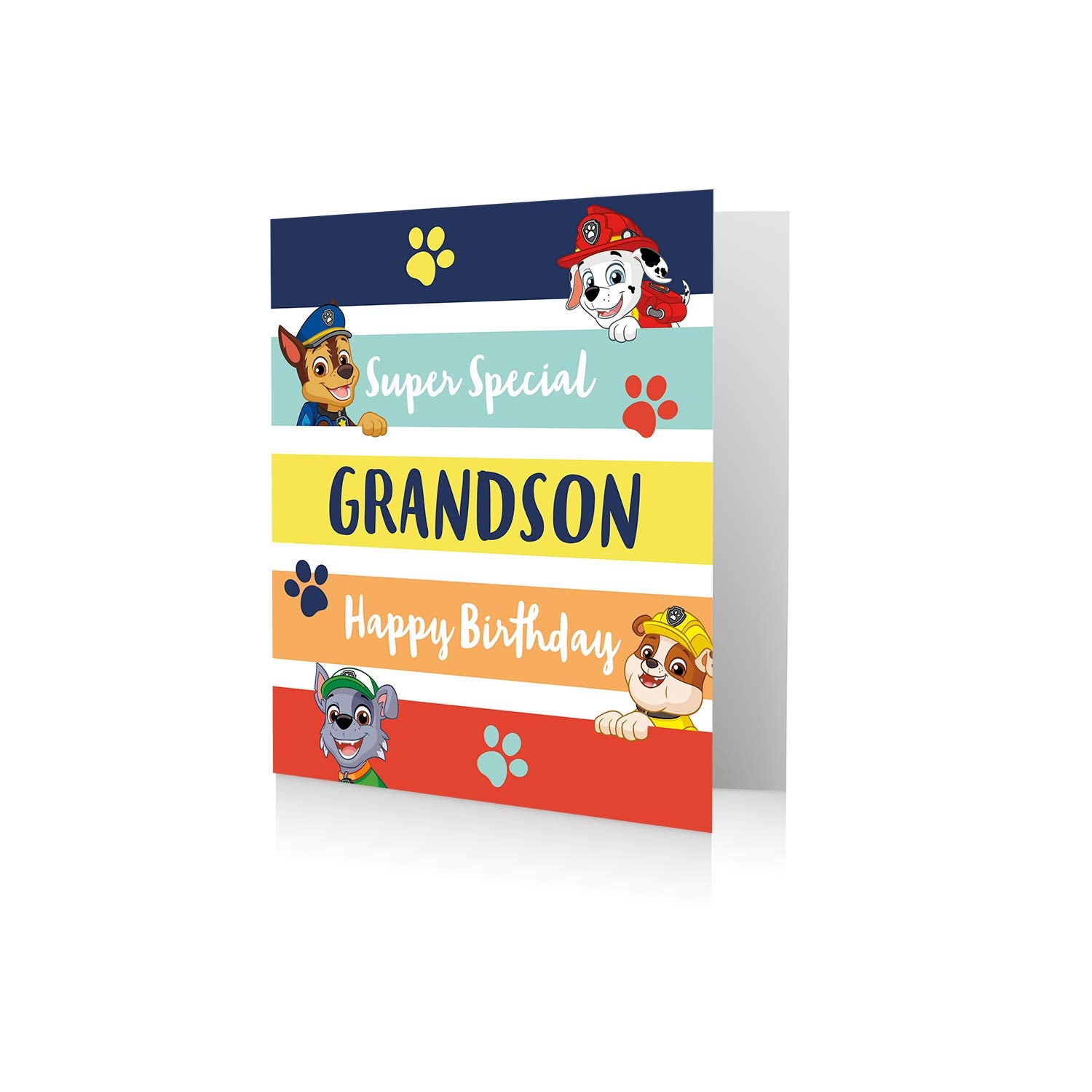 Danilo Promotions LTD Paw Patrol Grandson Birthday Card | 7 x 6 Inch | Parchment