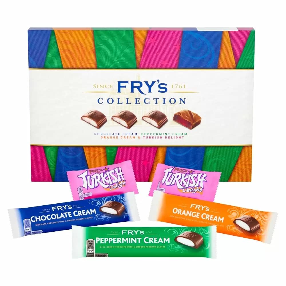Fry's Collection Chocolate Selection Box 249g - Assorted Cream & Turkish Delight Bars 5