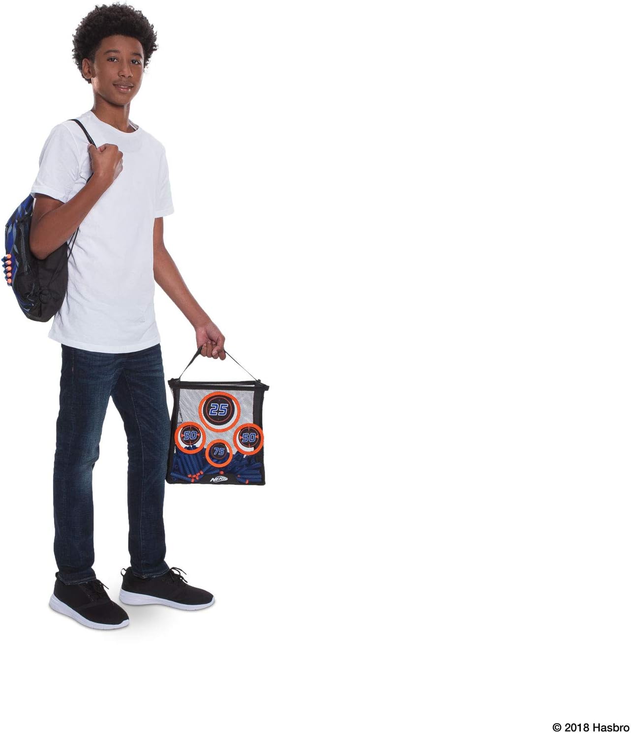 Nerf Elite Portable Practice Target - Mesh Dart Catcher with Handle 2