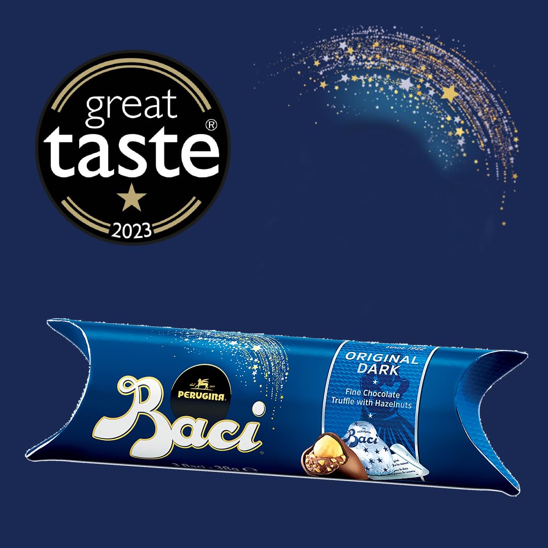 Baci - Dark Chocolate Truffles with Hazelnut Gluten Free Tube 37.5g 3