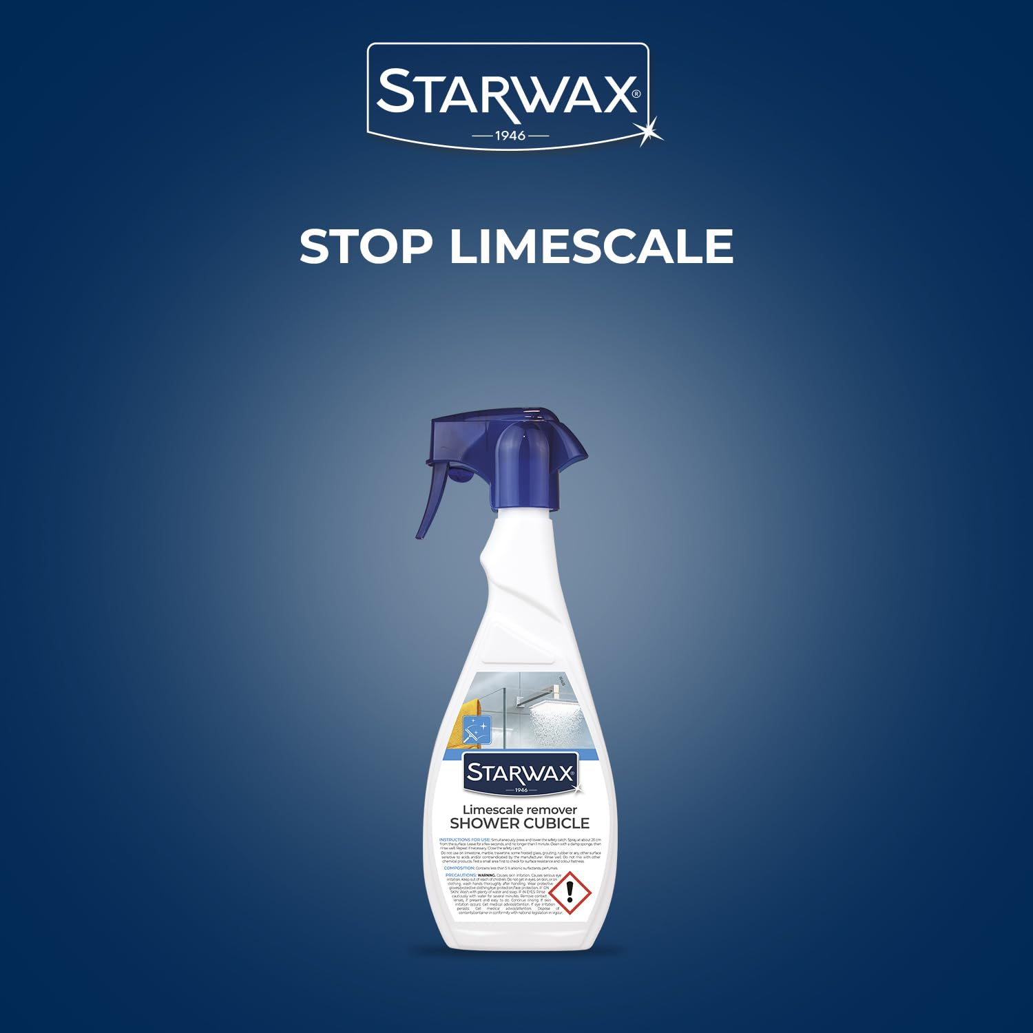 STARWAX Shower Cleaner & Limescale Remover - 500 ml | Removes Soap Scum & Water Marks 5