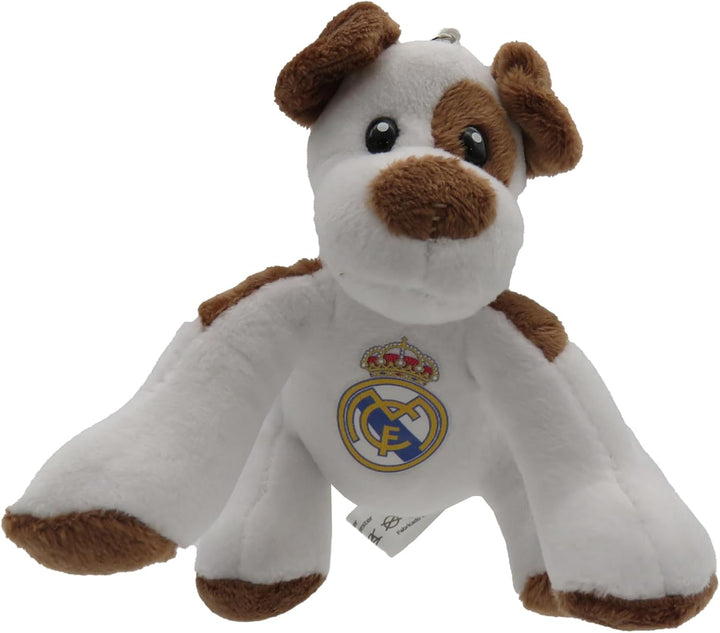 CyP Brands Real Madrid Plush Dog Keyring Backpack Charm (KB-35-RM)