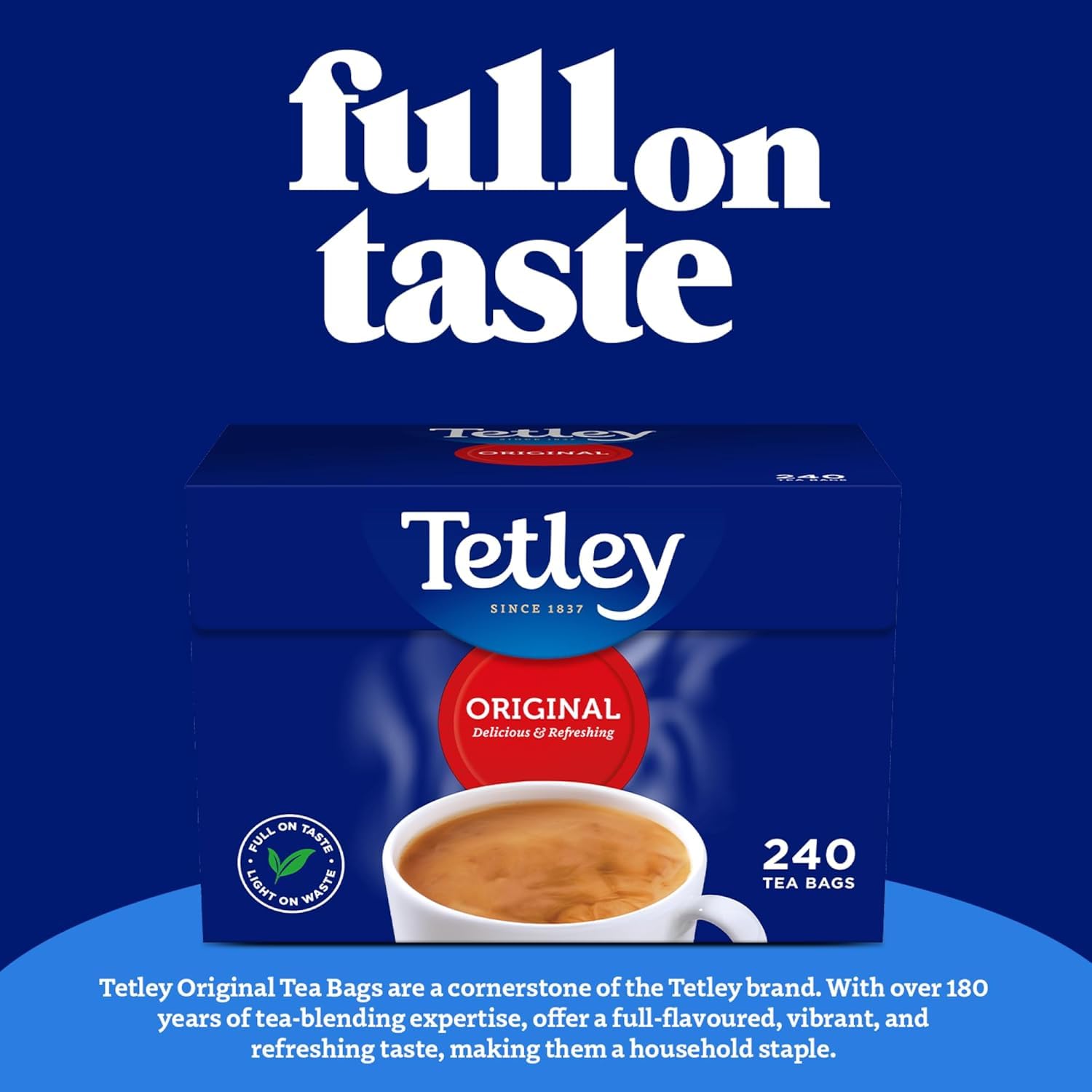 Tetley Original Black Tea Bags - 240 Count, 750g | Rainforest Alliance Certified 6