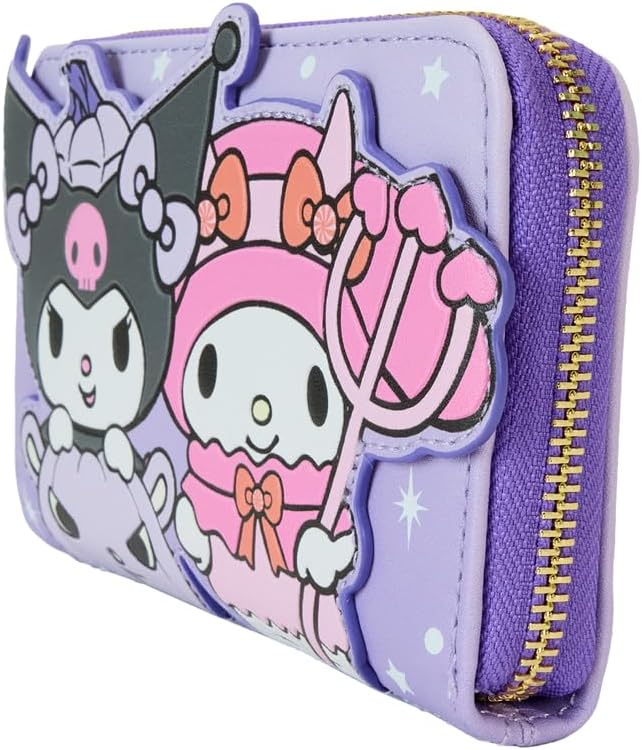 Loungefly Sanrio Kuromi and My Melody Halloween Zip Around Wallet (SANWA0994)