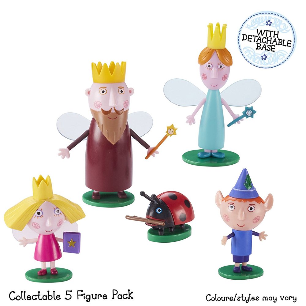 Ben & Holly Five Figure Pack - 5 Collectible Characters with Removable Bases
