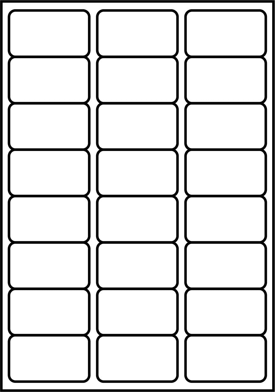 SmithPackaging A4 Self Adhesive Address Labels, 24 Labels Per Sheet, 100 Sheets