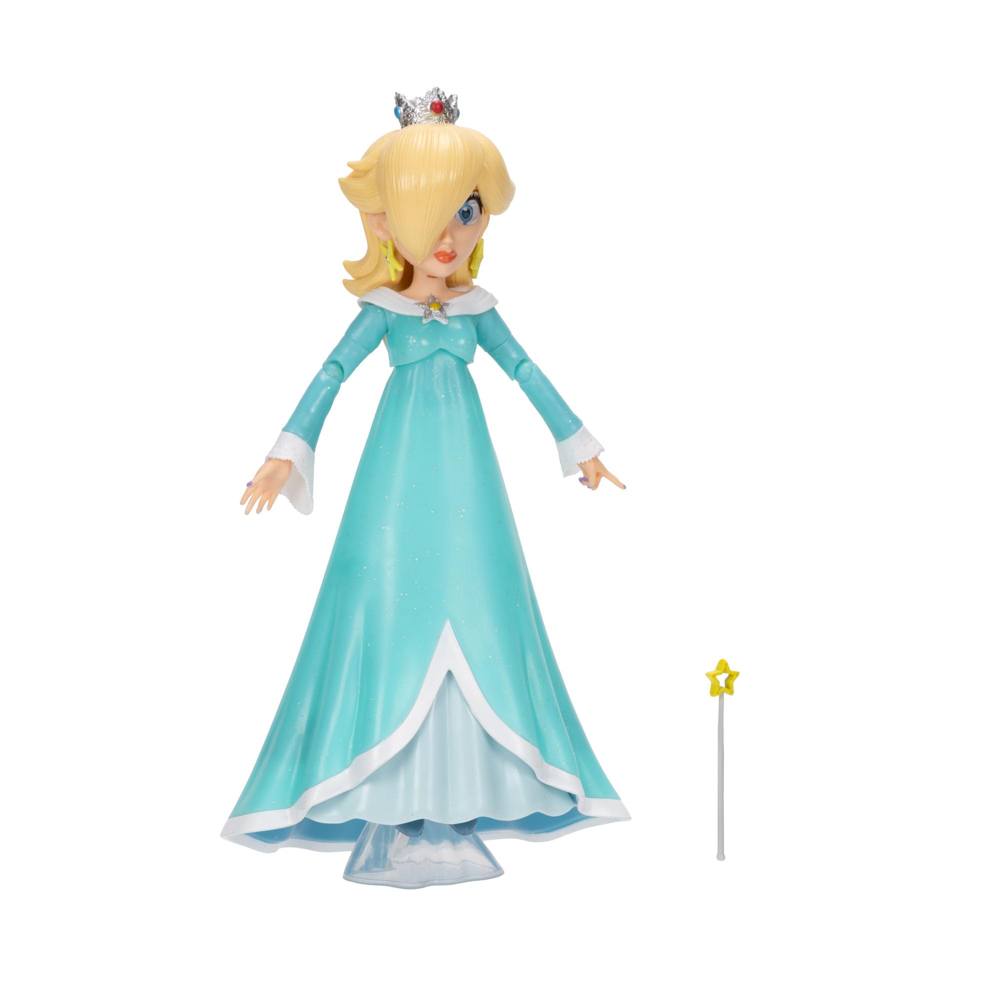 Jakks Pacific Super Mario Galaxy Movie Rosalina Action Figure, 5-inch (12.7cm) with Star Wand 9