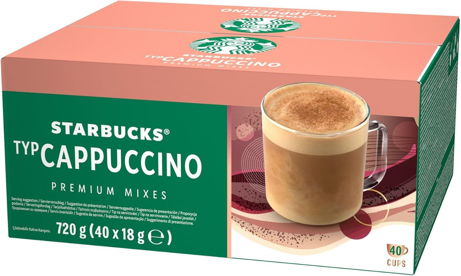 STARBUCKS - Cappuccino Instant Coffee Sachets 40 x 18 g 3