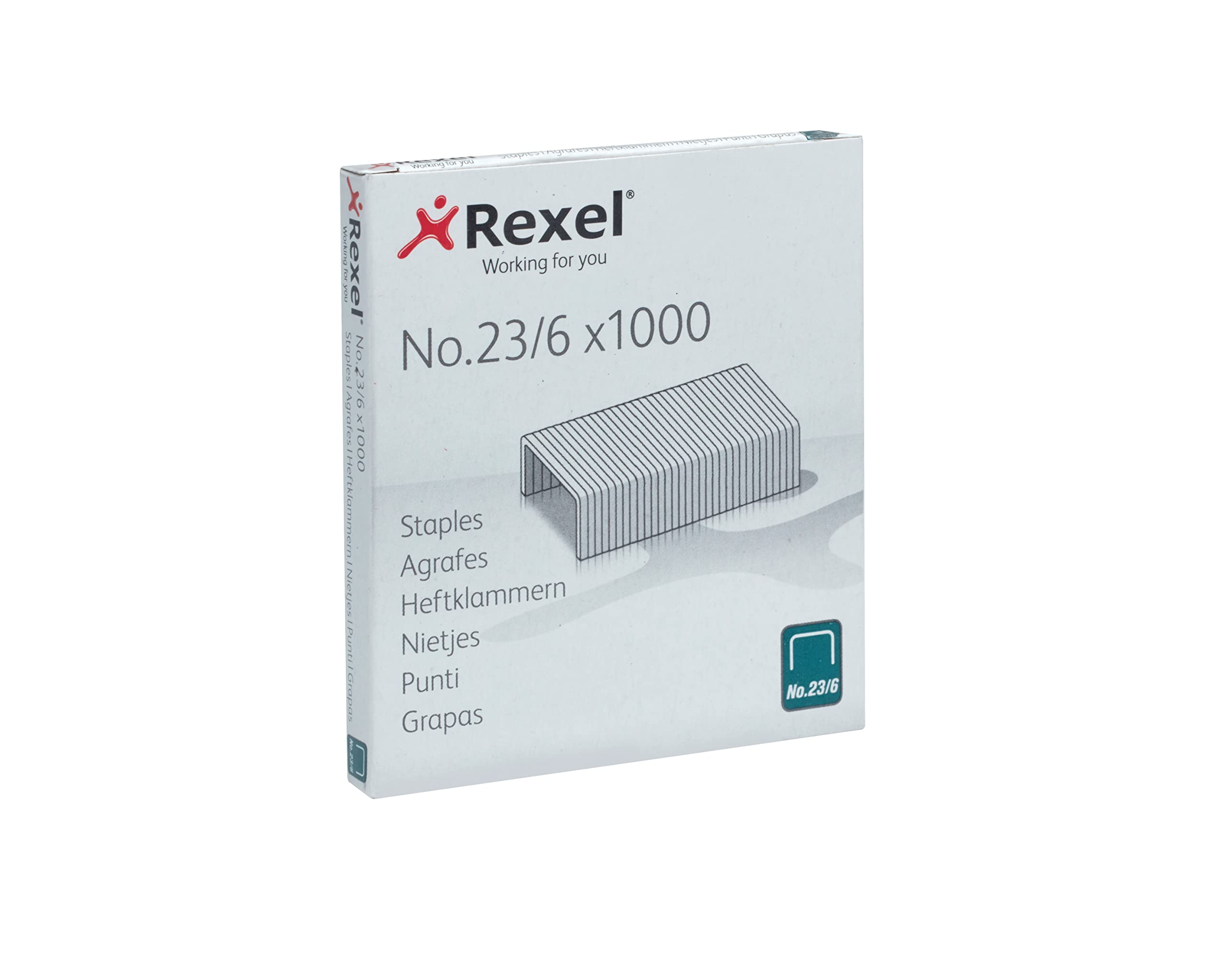 Rexel No.23/6 Heavy Duty Staples - 1000 Pack | Staples up to 20 Sheets | Silver/Black 2