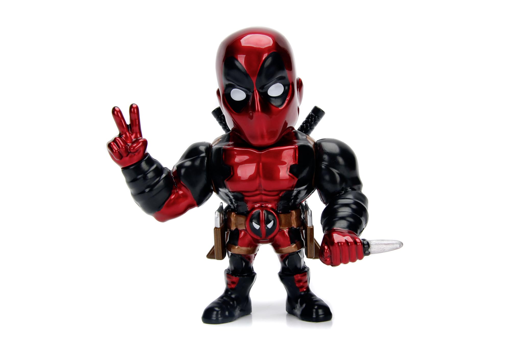 Jada Toys Marvel Deadpool Action Figure 10 cm Die-Cast Collectable | Red