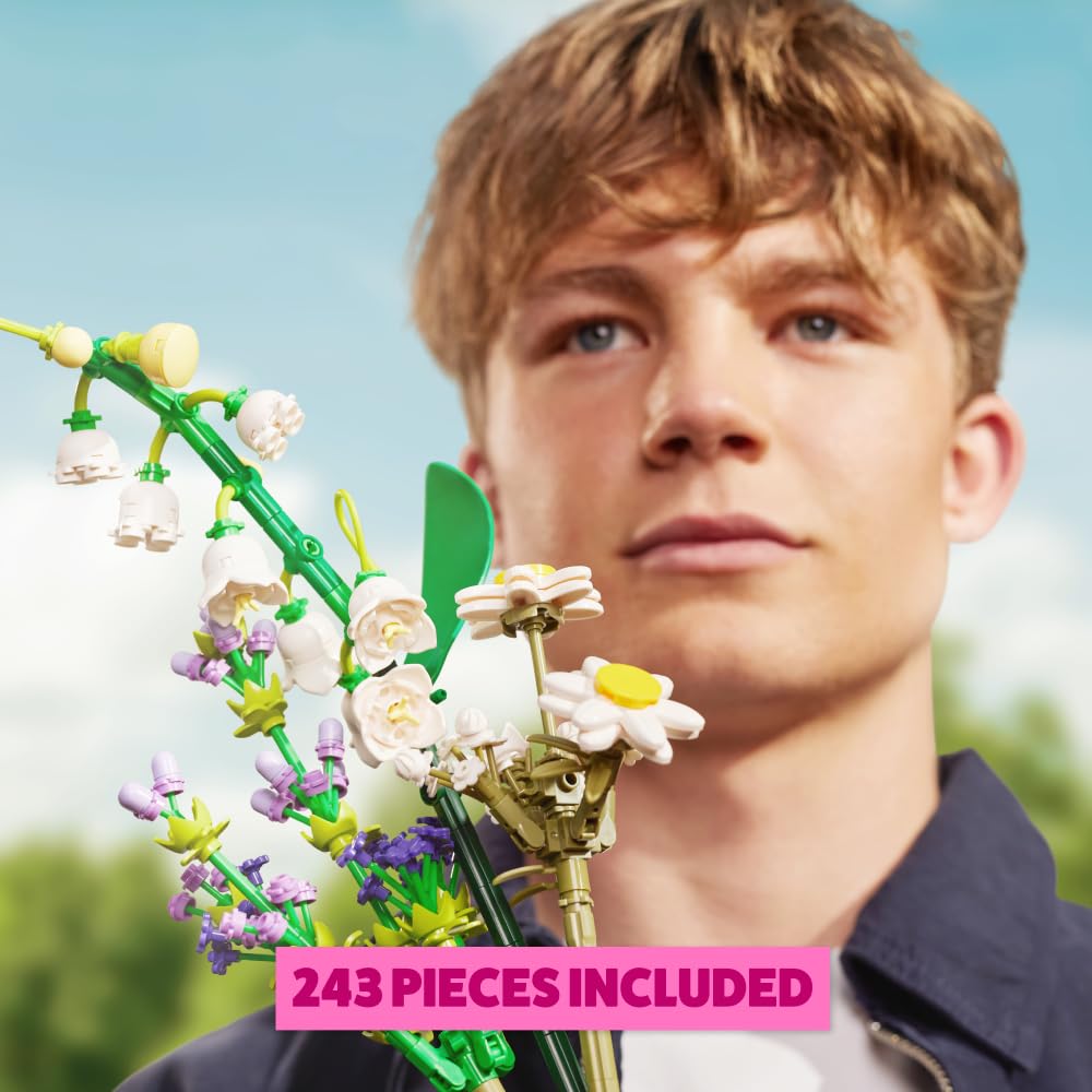 MAX Premium Flowers Building Bricks Collection - 10 to Collect, 243 Pieces per Capsule 10