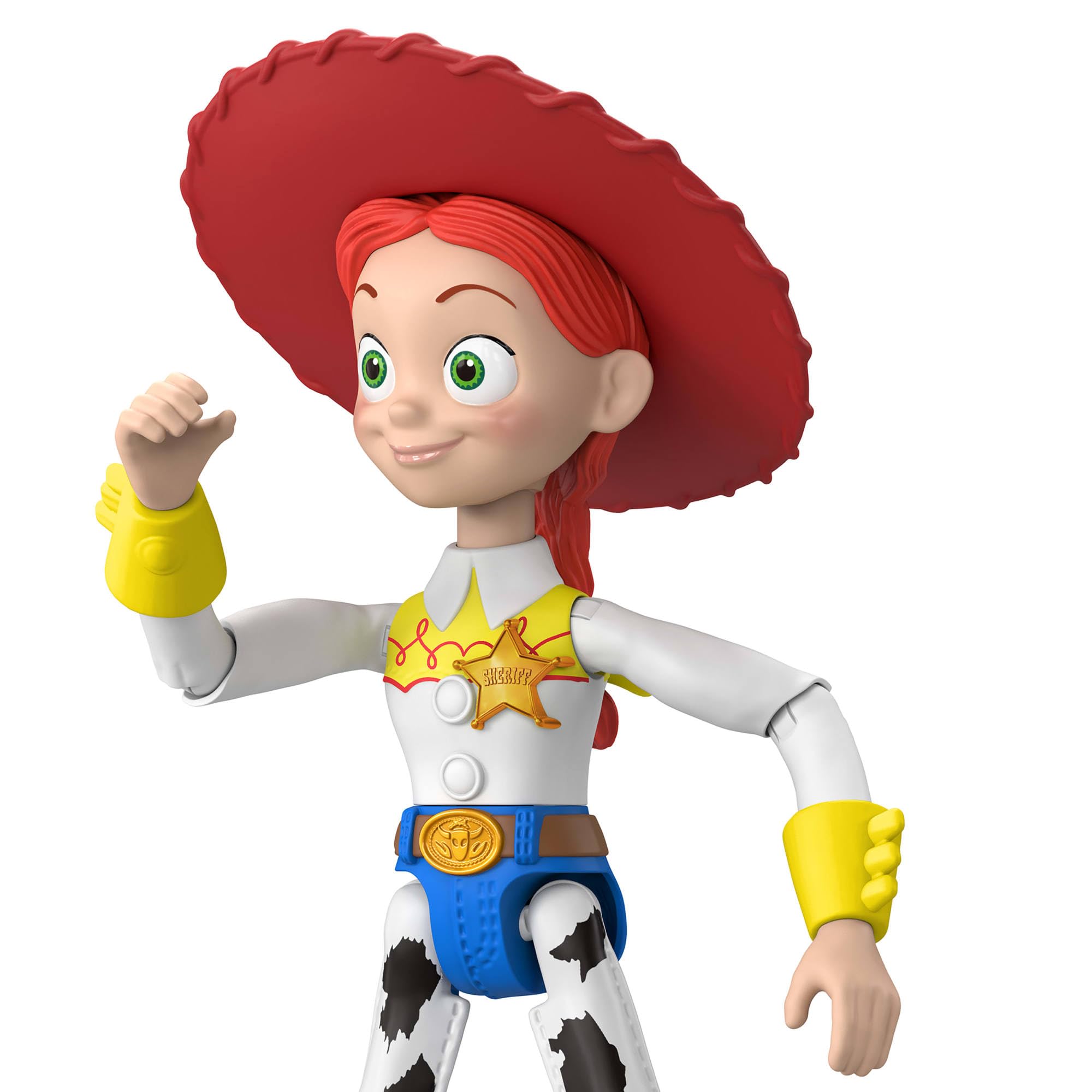 Mattel Disney and Pixar Toy Story Jessie Action Figure - 8.8 Inch, 12 Posable Joints, Removable Hat 3