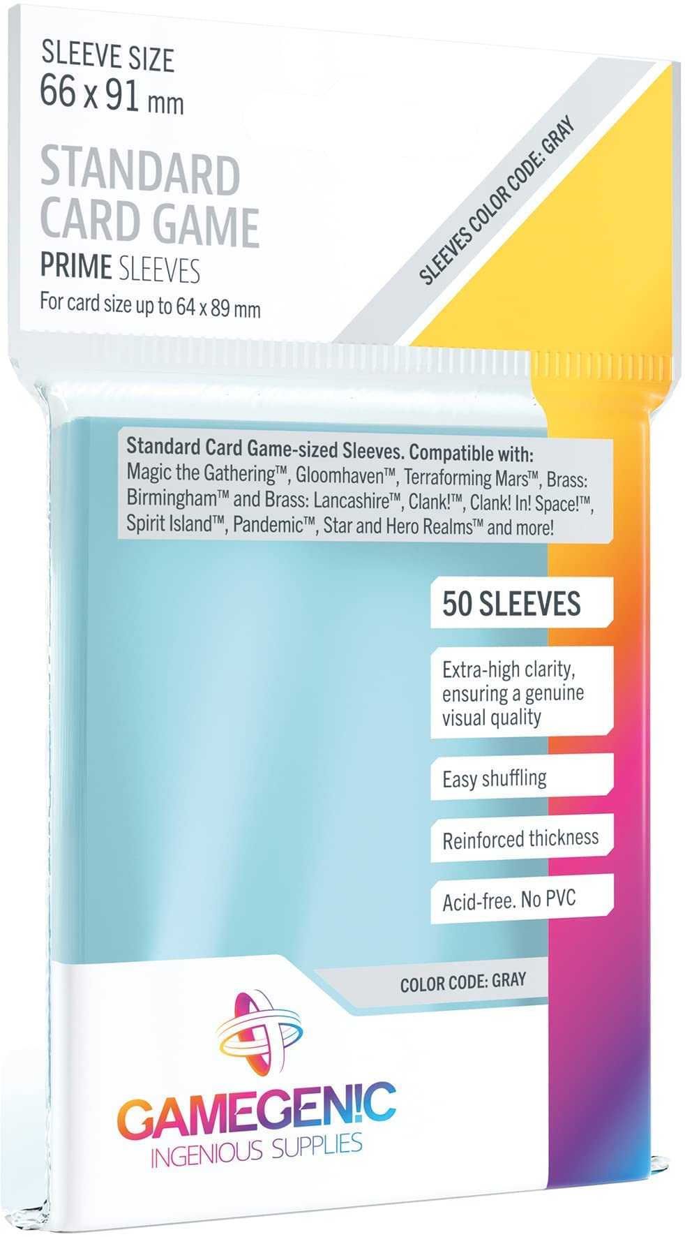 Gamegenic Prime Standard Card Game Sleeves (GG1048)