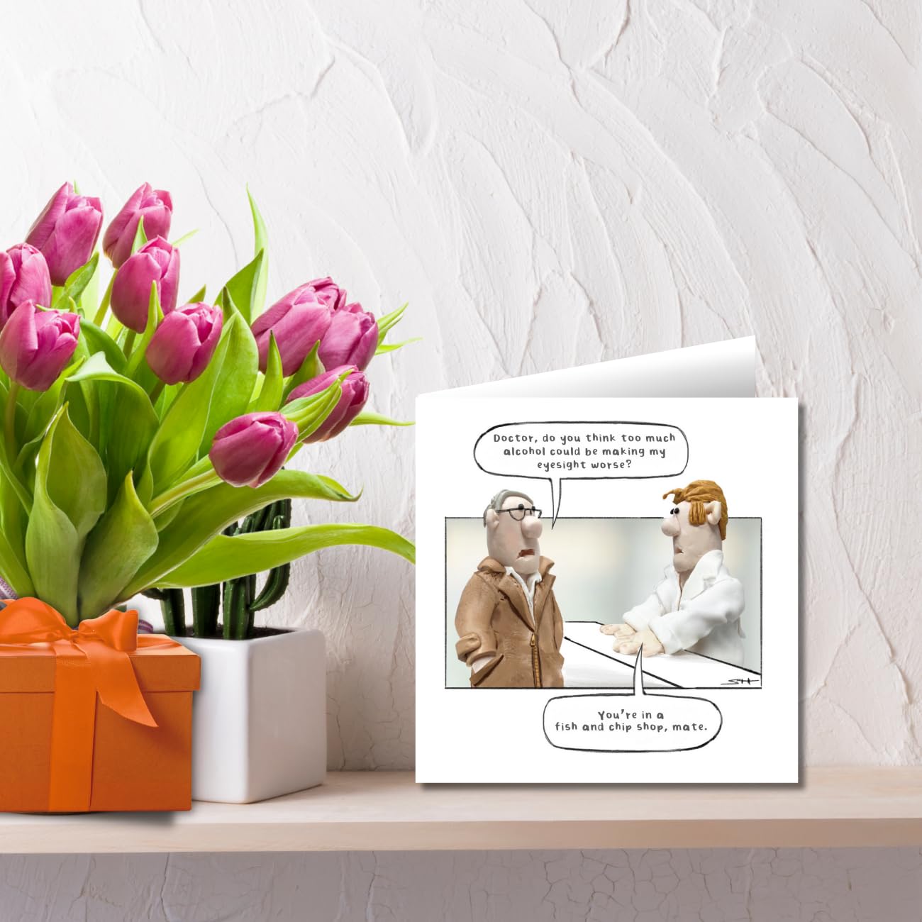 Emotional Rescue Funny Birthday Card for Him - Model Family Range | 6 x 6 inches 3