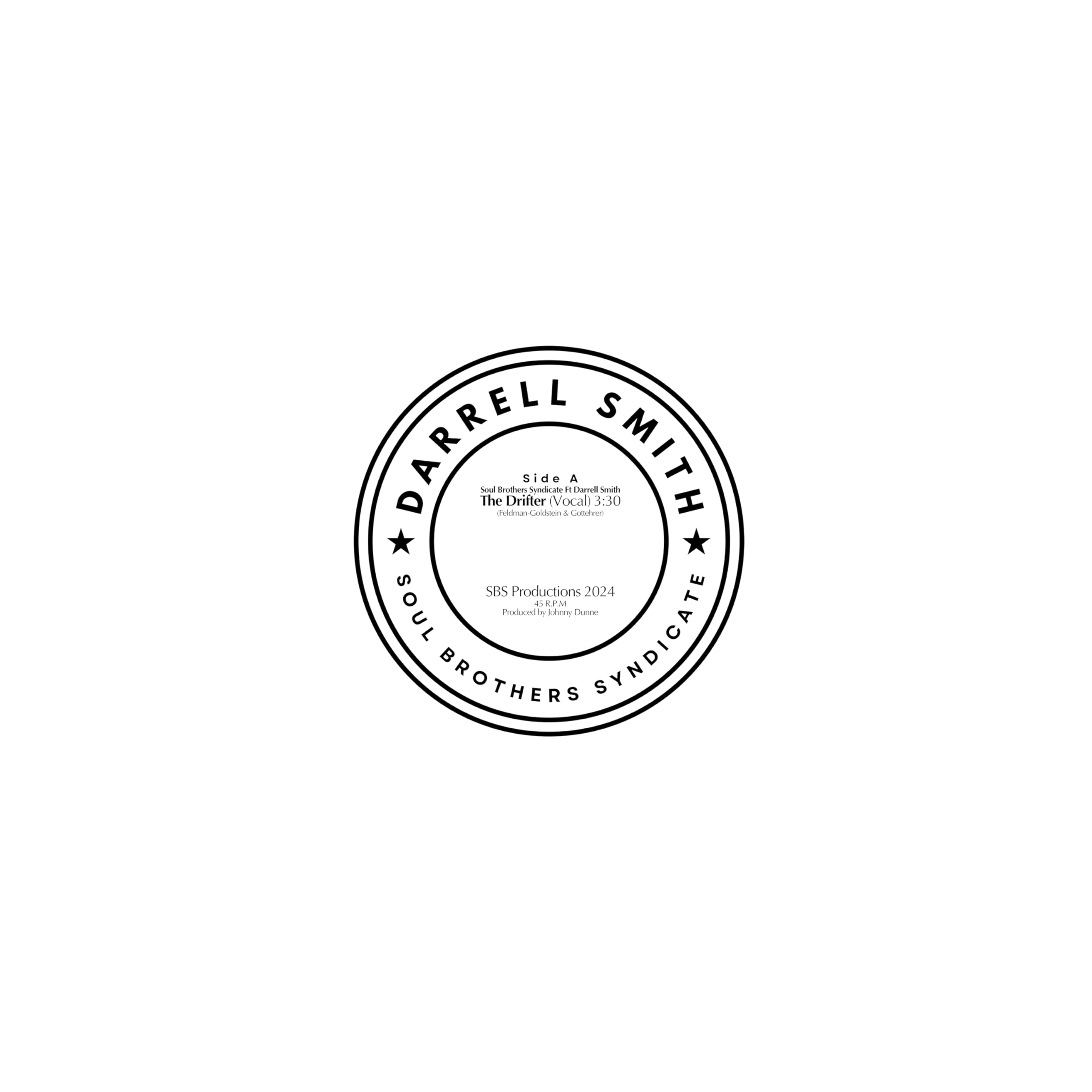 Soul Brothers Syndicate Feat. Darrell Smith - The Drifter (Vocal) / The Drifter (Instrumental) [7' VINYL]