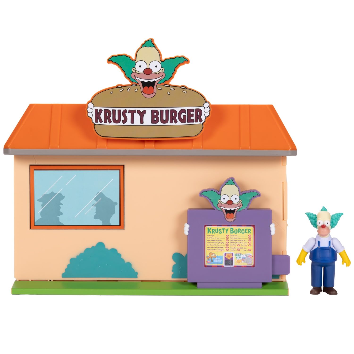 The Simpsons Krusty Burger Playset by Jakks Pacific - Includes 6.35 cm Krusty Figure 1