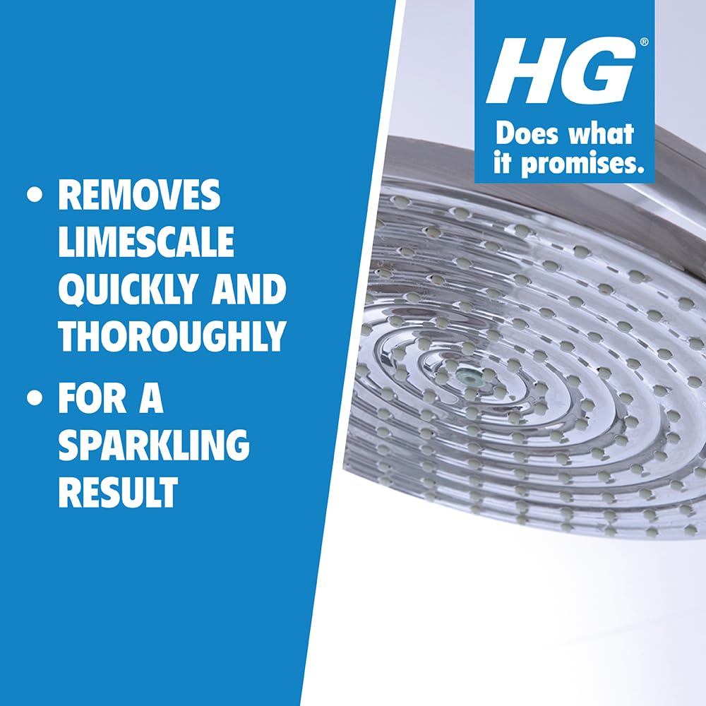 HG Power Gel Brush Limescale Remover - Fast-Acting Gel with Built-in Brush | 250ml Lemon Scent 4