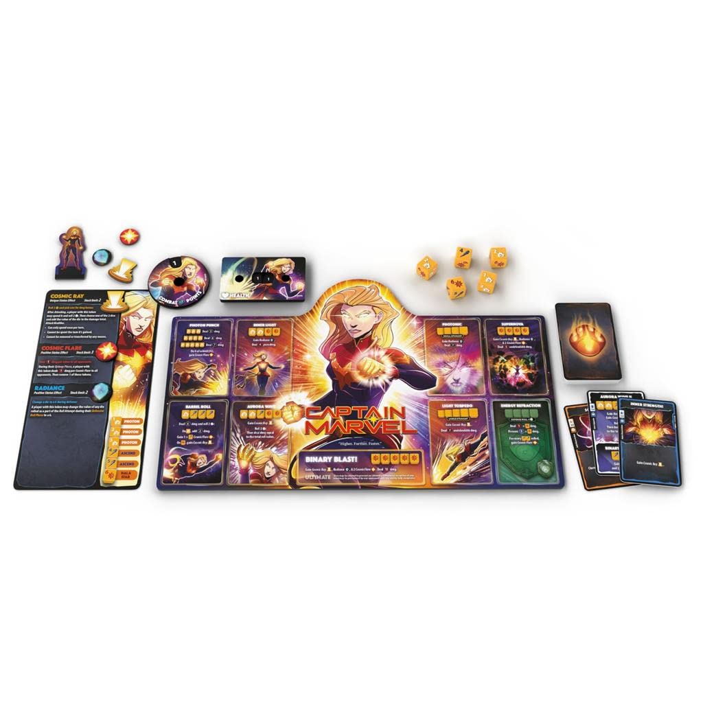 USAopoly Marvel Dice Throne - Captain Marvel vs Black Panther Board Game